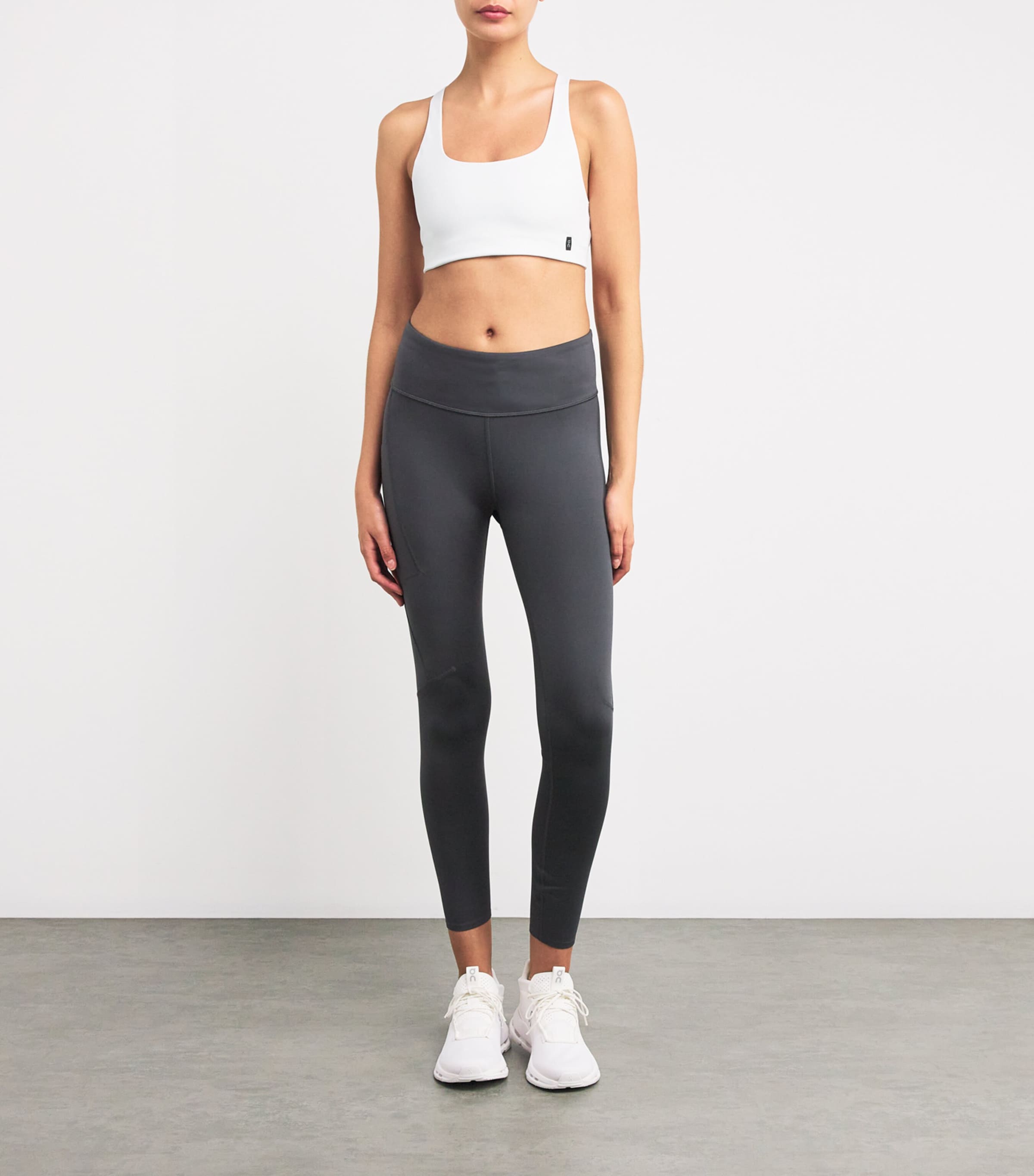 On Womens Studio Low-Impact Sports Bra White Image 2