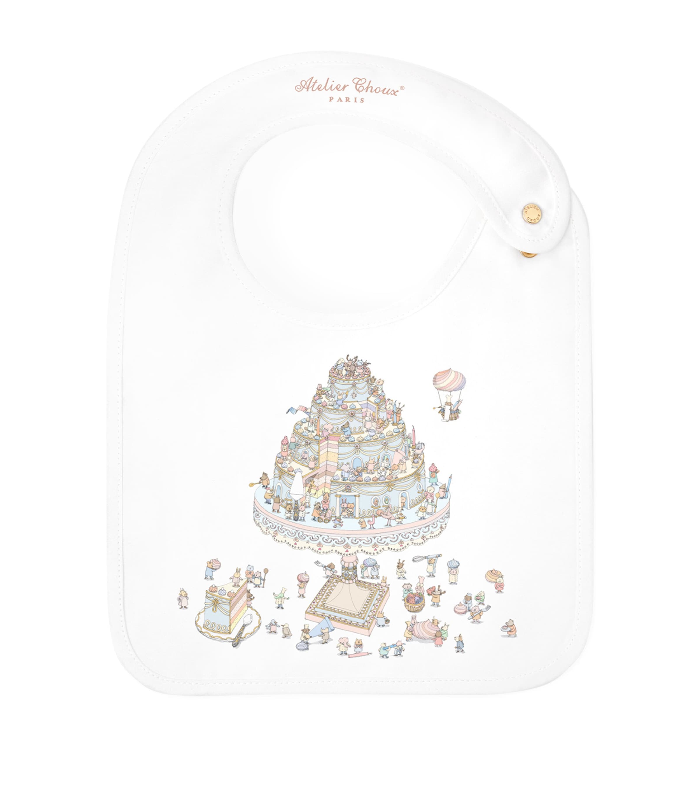 Atelier Choux Organic Cotton Le Gâteau Bib (Newborn-3 Years) Image 1