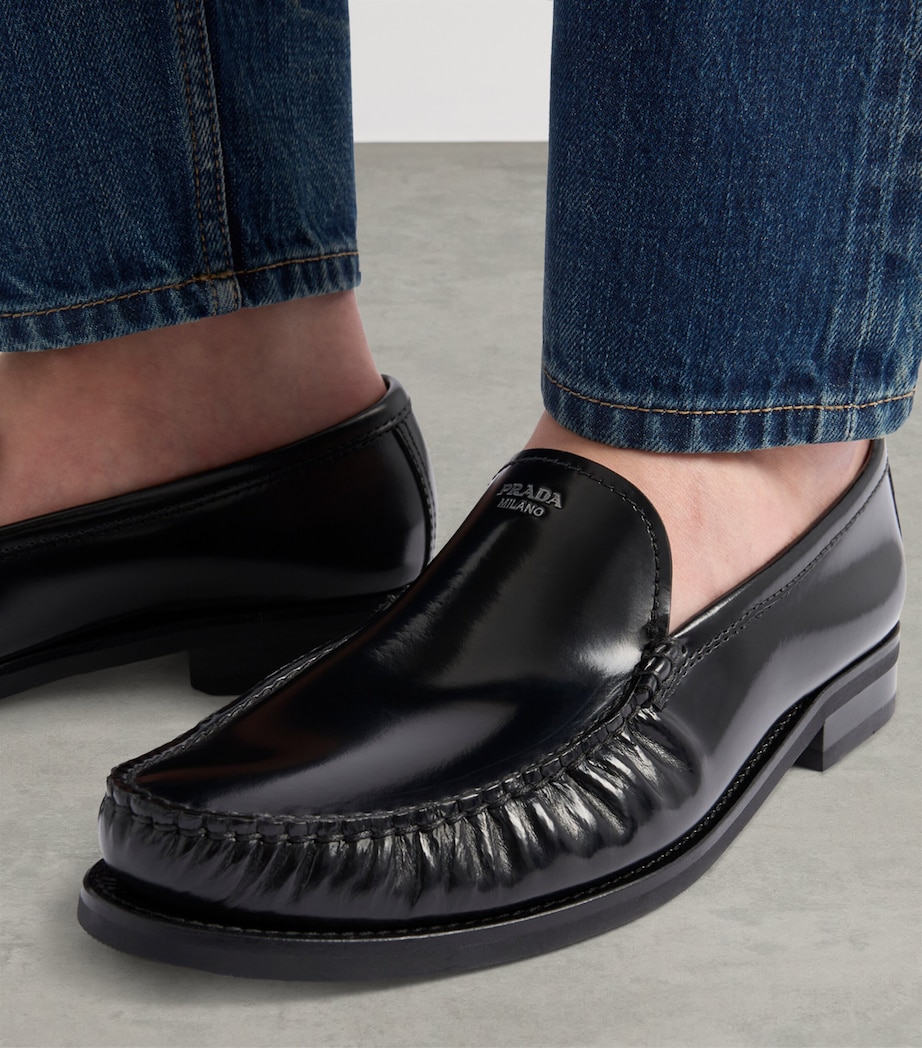 Patent Leather Logo Loafers F0002 Image 3