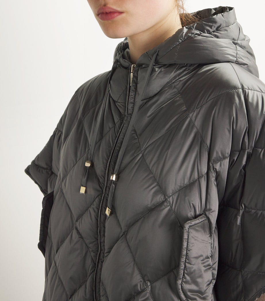 Max Mara Womens The Cube Quilted Jacket Medium Grey Image 7