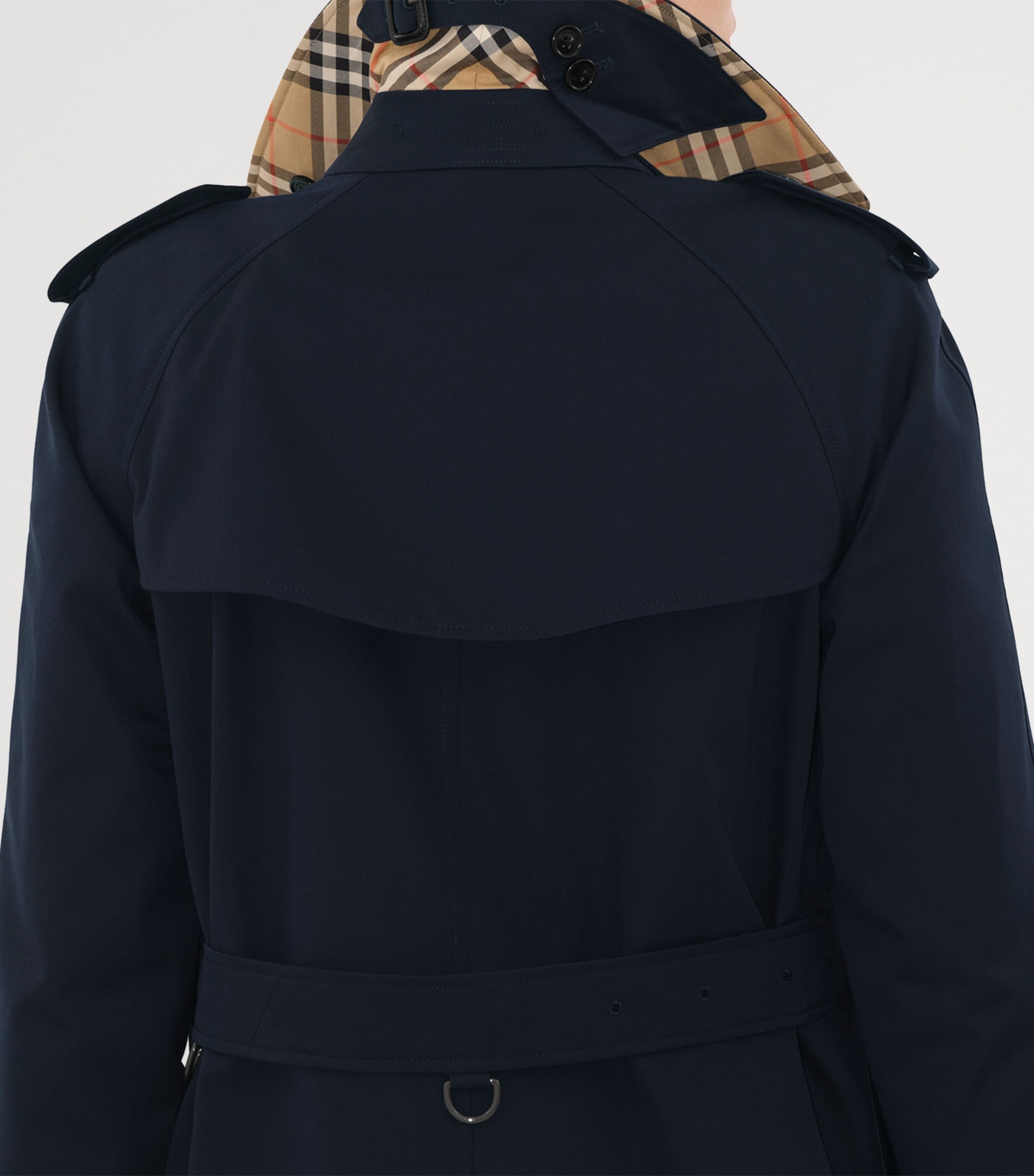 Gabardine Long Waterloo Heritage Trench Coat COAL BLUE Image 6