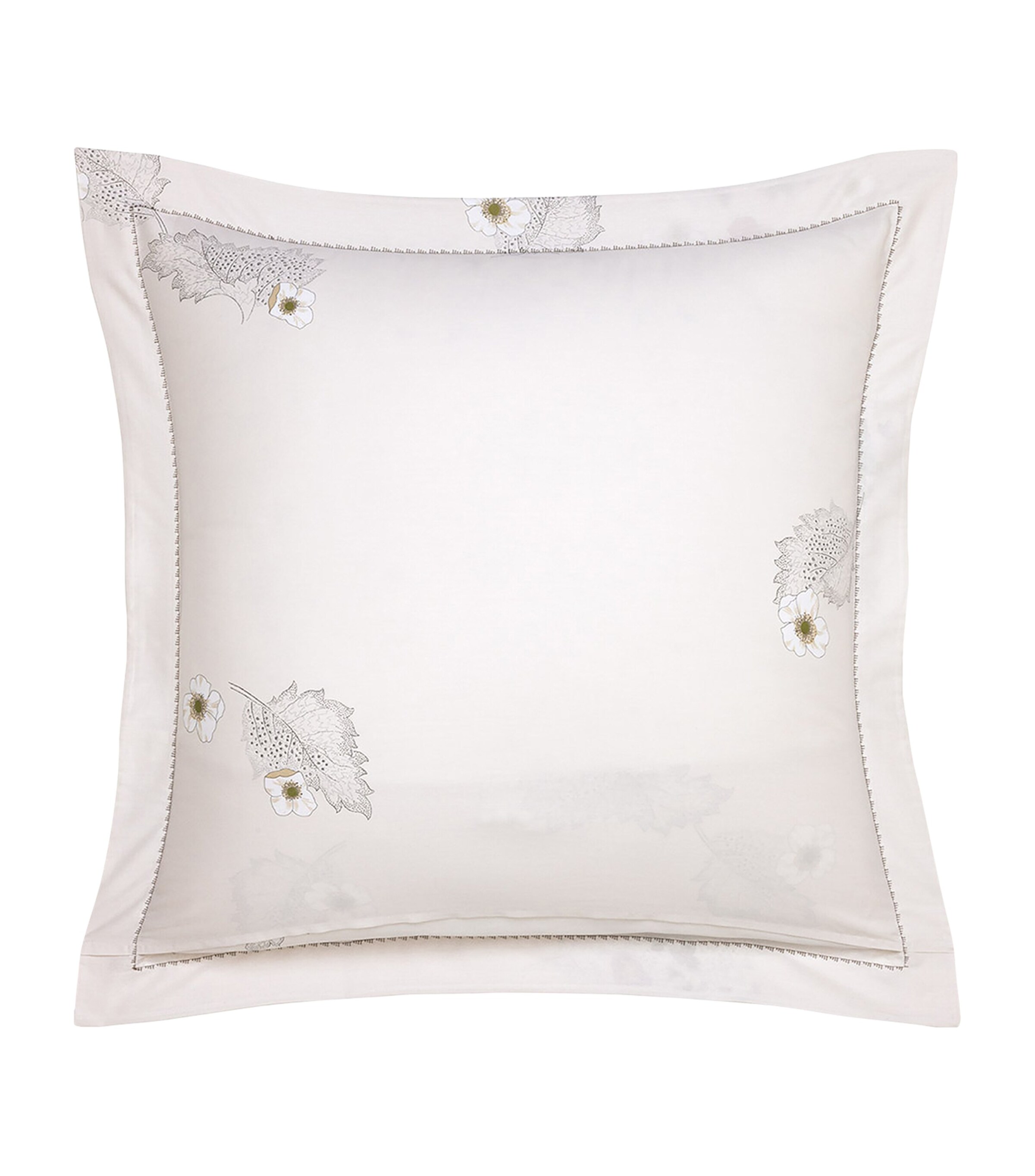Yves Delorme Corolles Square Pillowcase (65cm x 65cm) Multicoloured Image 3