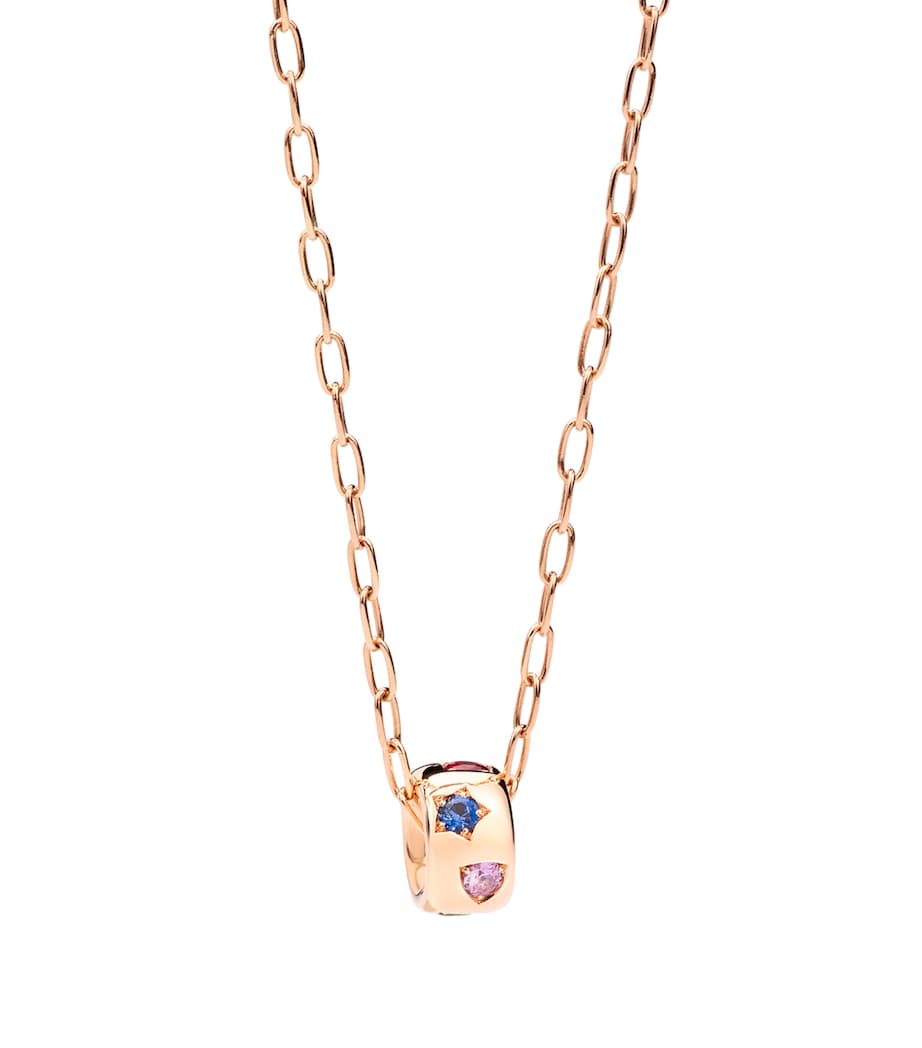 Rose Gold Iconica Pendant Necklace 000VA Image 2