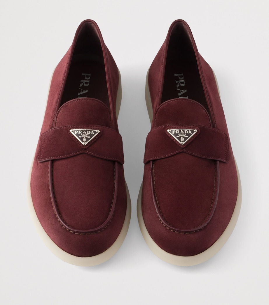 Suede Triangle Loafers F0007 Image 3