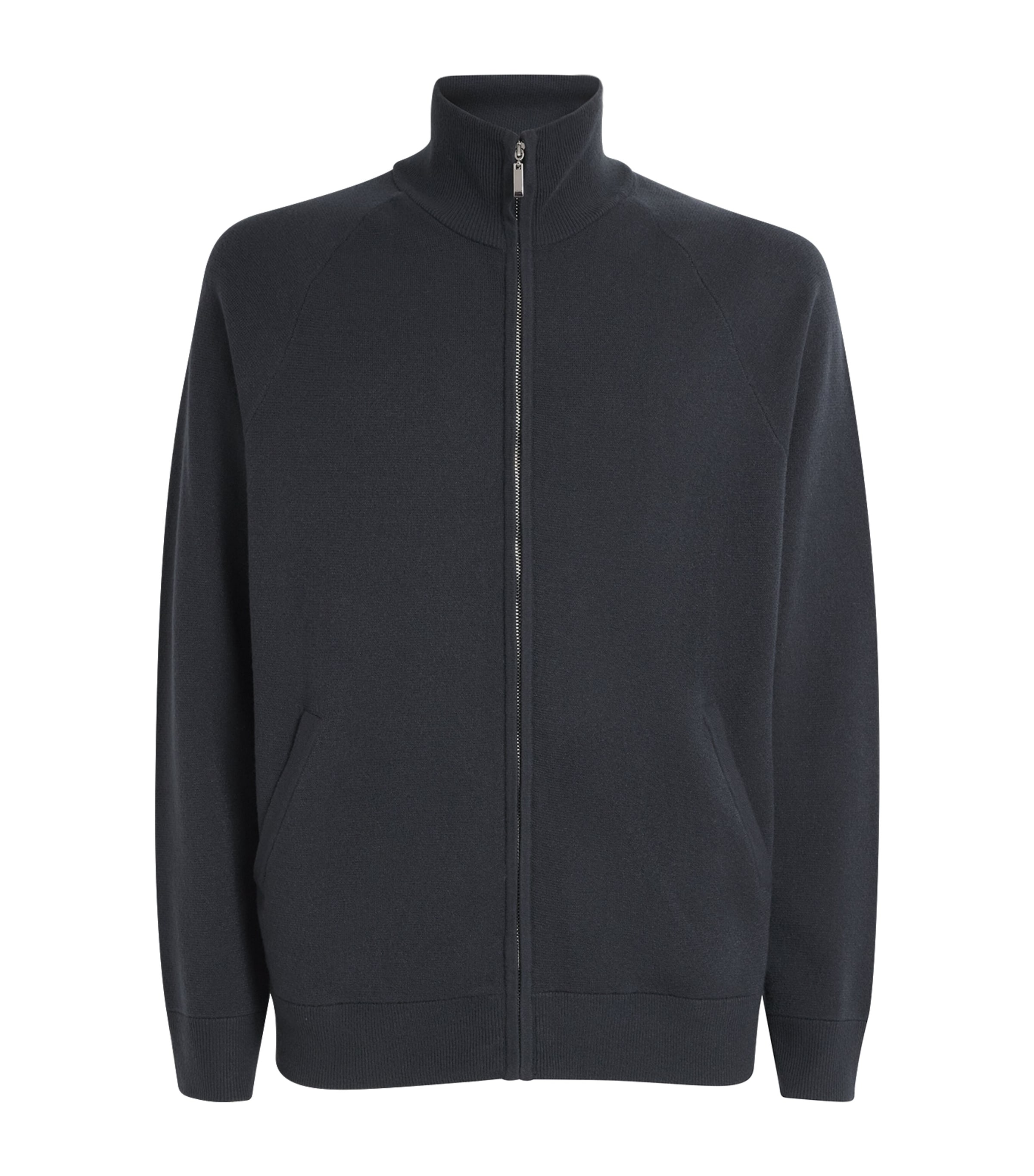 PAIGE Mens Falberg Zip-Up Cardigan Storm Image 1