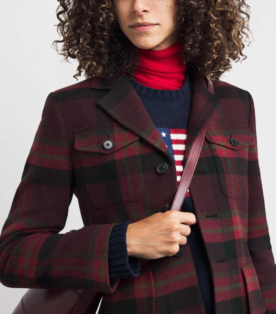 Wool-Blend Check Jacket 1967 RED MULTI PLAID Image 6
