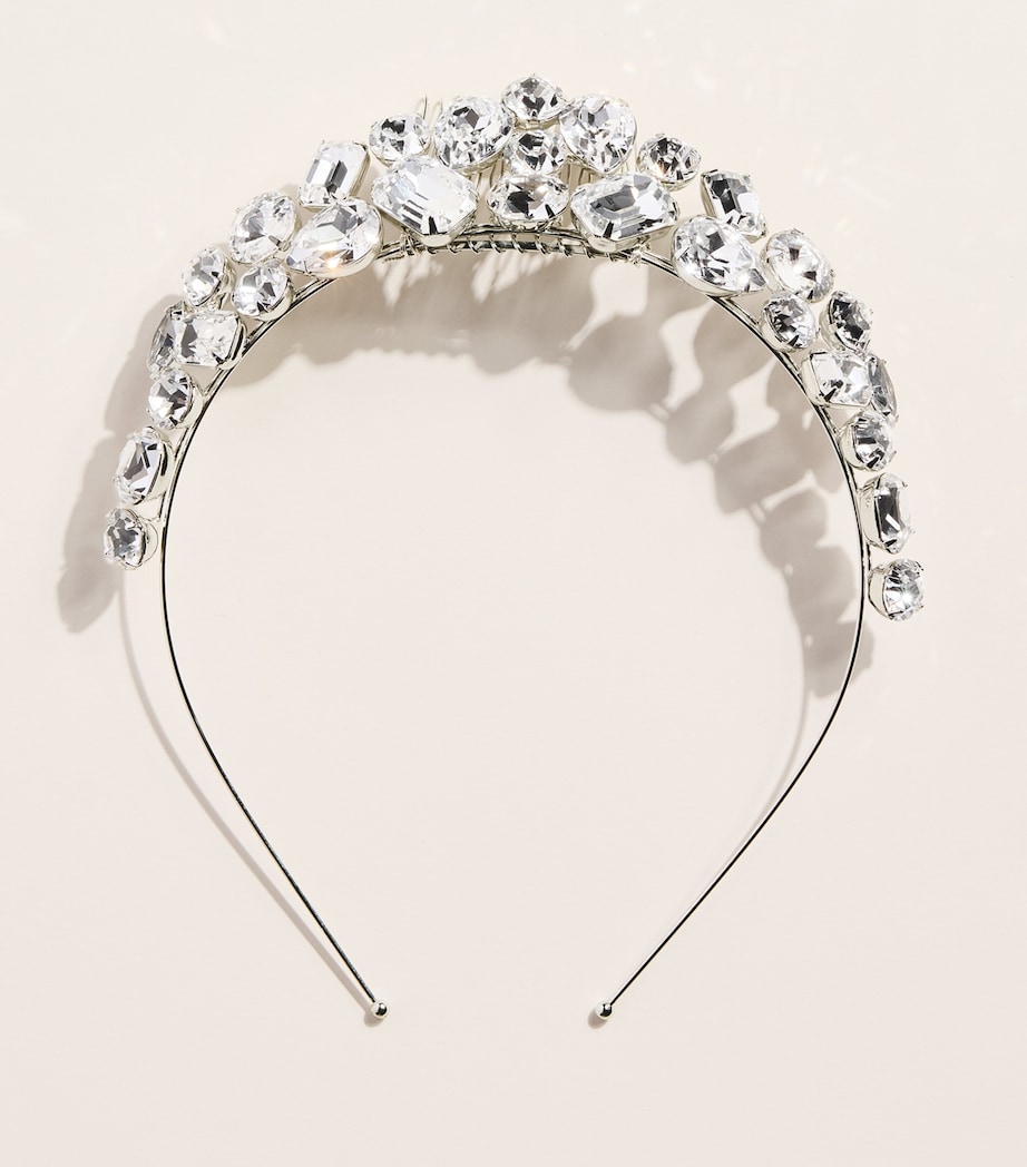 Jennifer Behr Crystal Embellished Clara Tiara Crystal Image 1