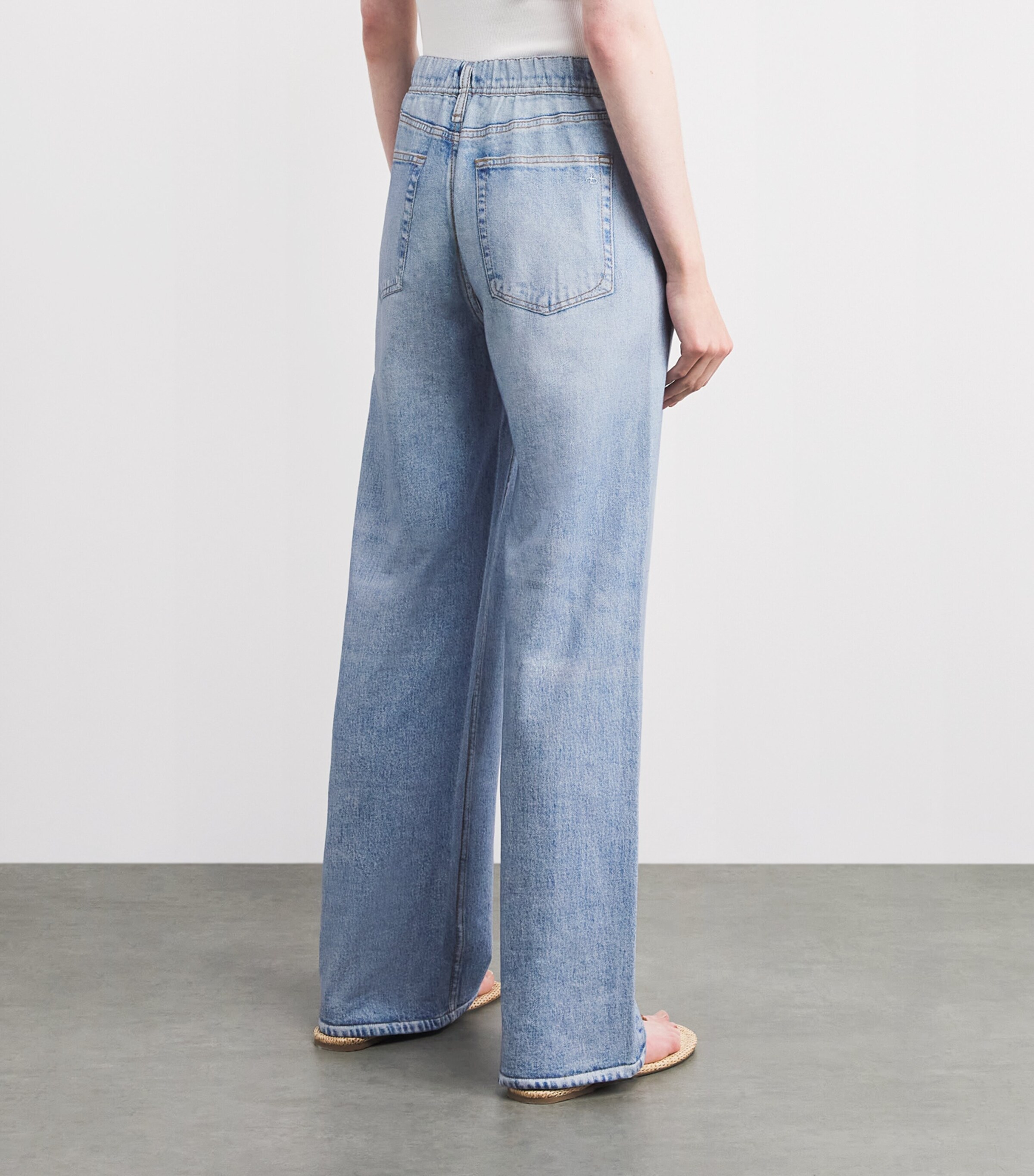 Rag & Bone Womens Trompe-l'Oeil Wide-Leg Trousers Aria Image 5
