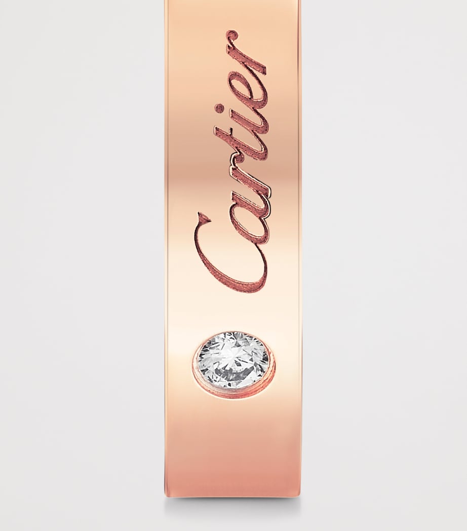 Cartier Rose Gold and Diamond C de Cartier Wedding Band (4mm) Rose Gold Image 5