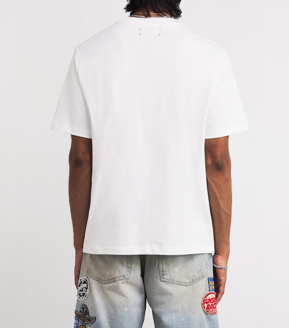 AMIRI Mens Cotton Logo T-Shirt White Image 10