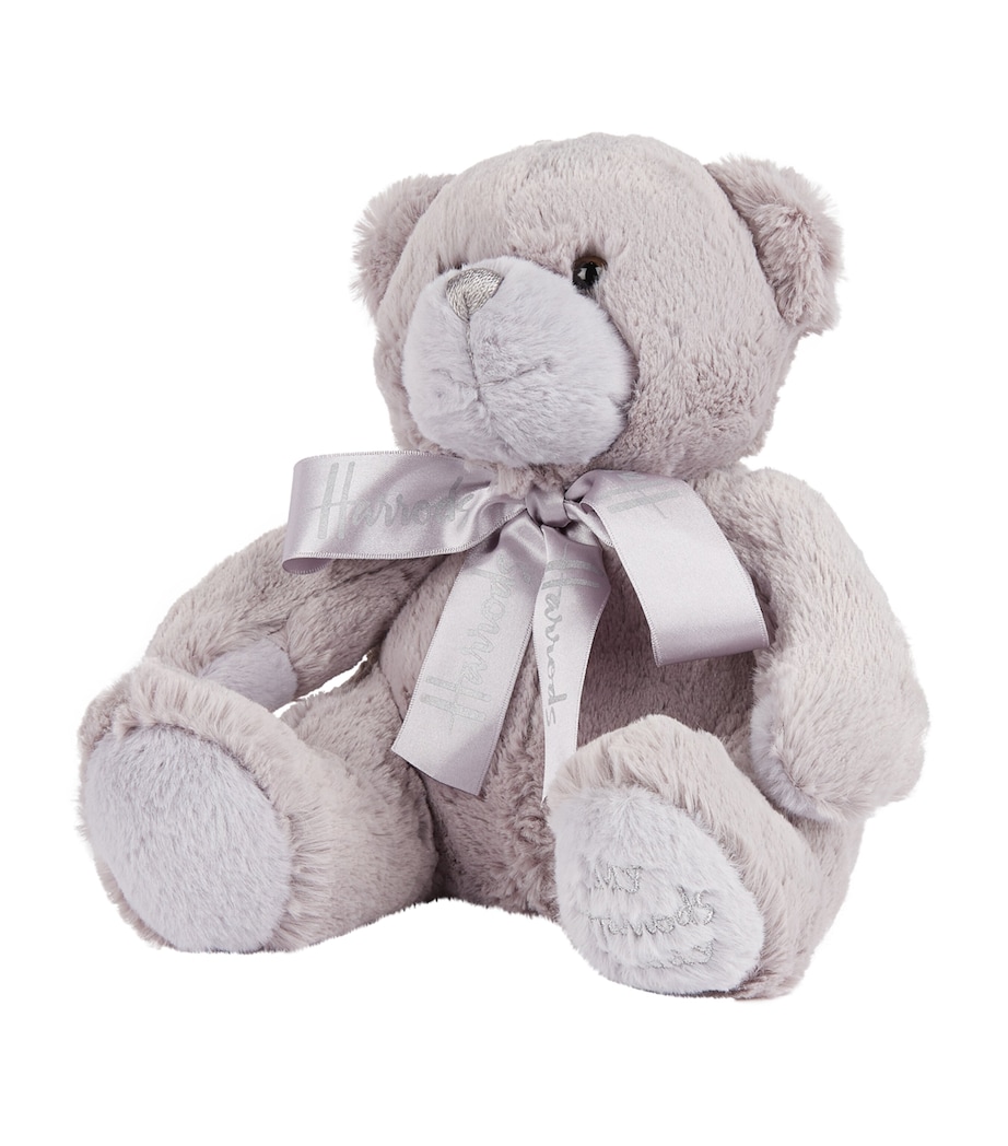 Harrods My Harrods Teddy Bear (28cm) Grey Image 2