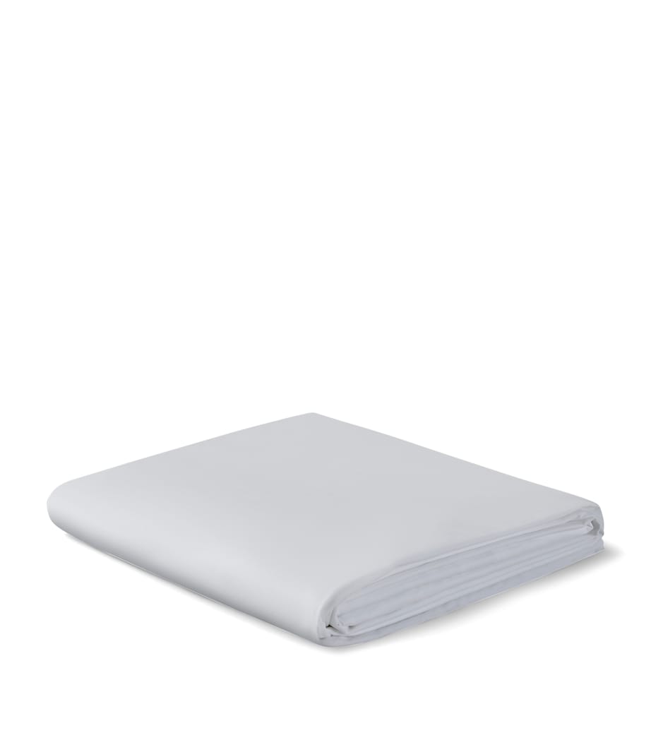 Cotton Percale The Drift Super King Fitted Sheet (180cm x 200cm) WHITE Image 1