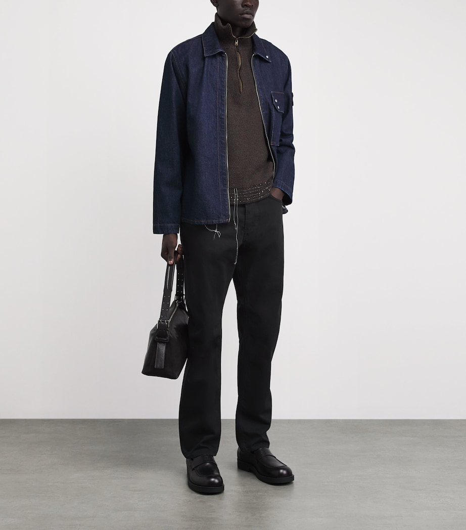 Stone Island Mens Light Bull Straight-Fit Jeans Image 2