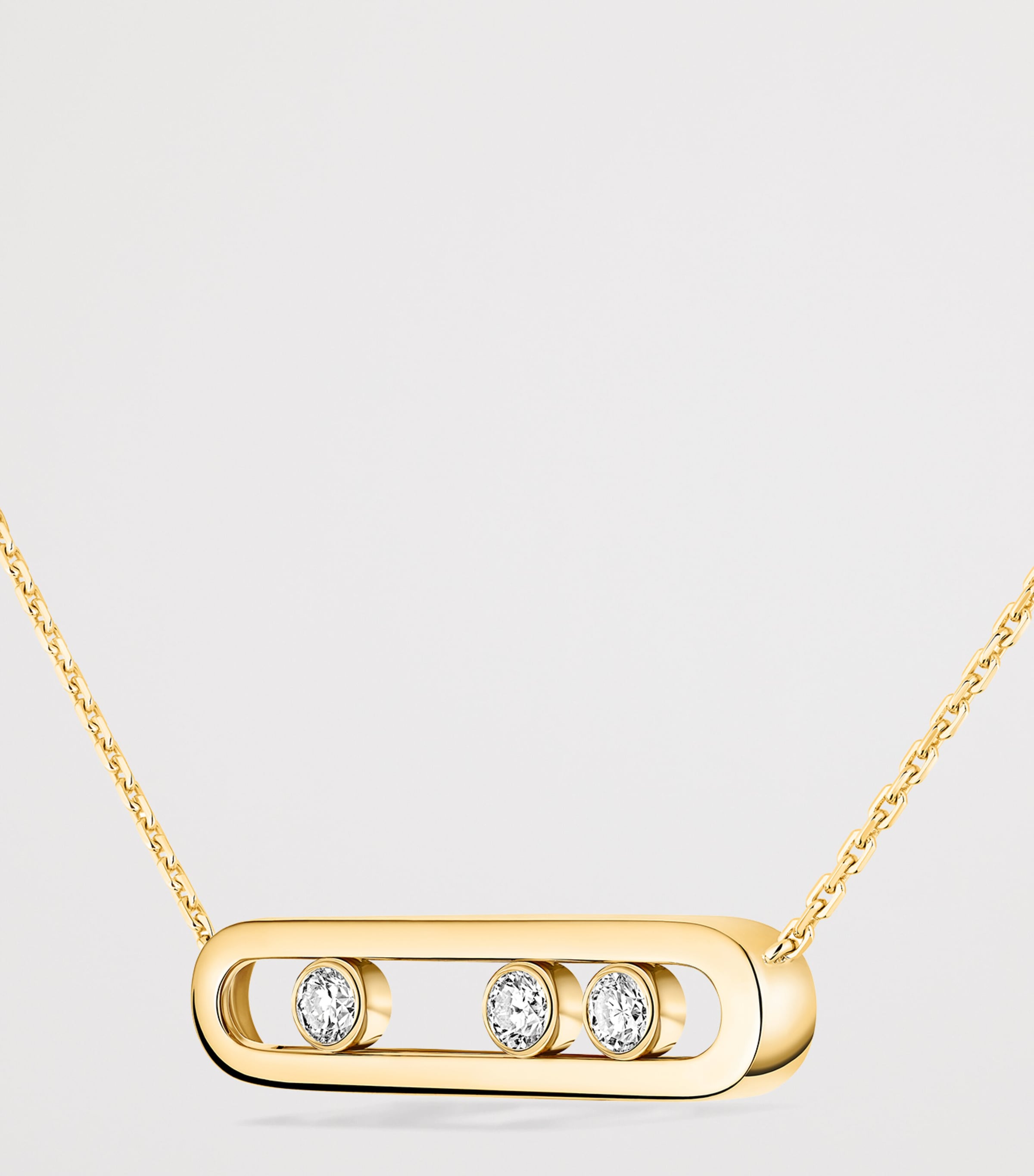 Messika Move Classique Yellow Gold and Diamond Necklace (0.30ct) Yellow Gold Image 3