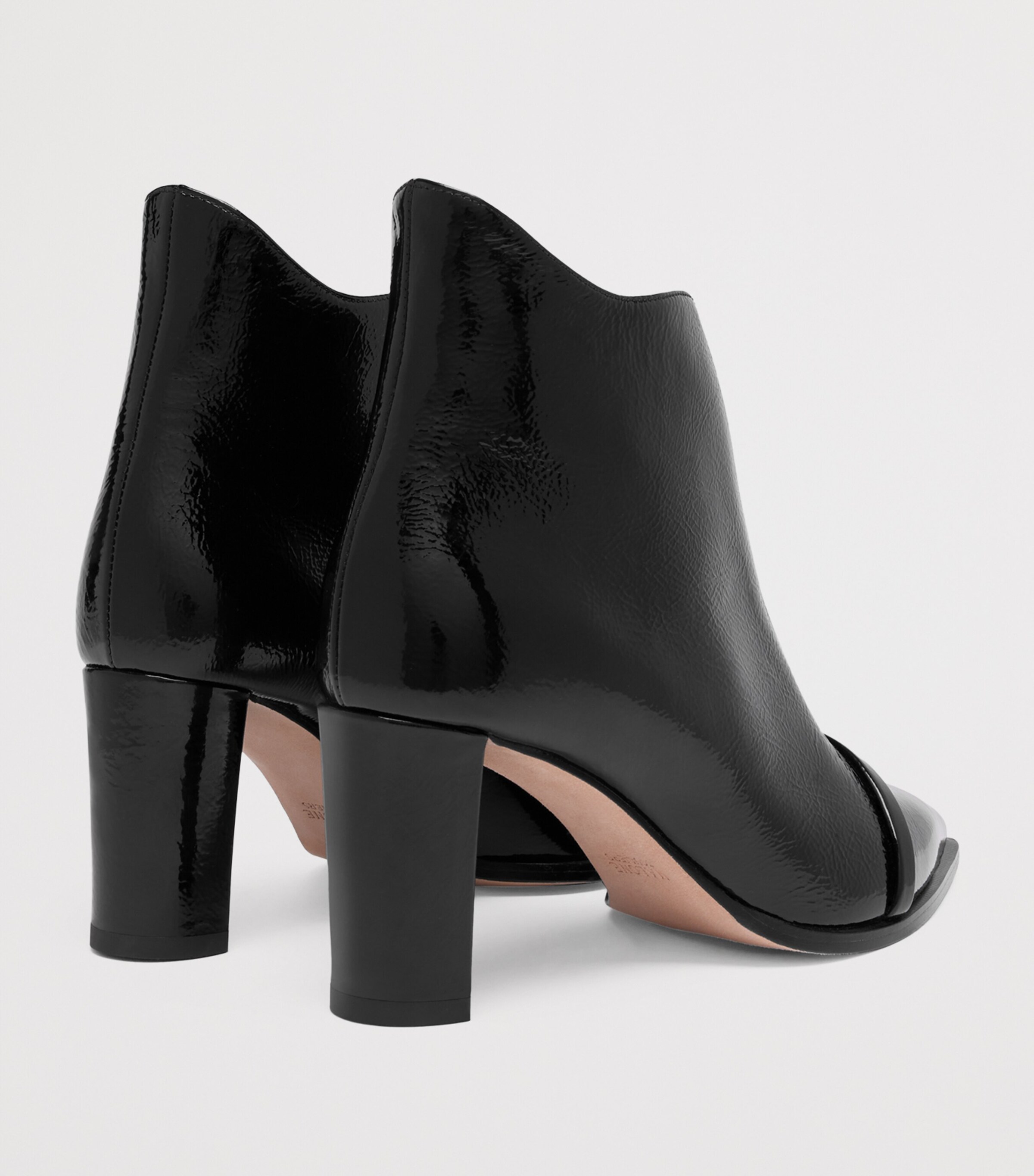 Patent Leather Clara Ankle Boots 70 BLACK Image 4