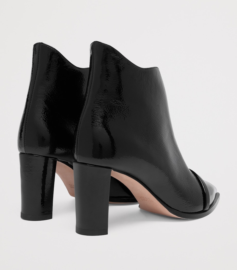 Patent Leather Clara Ankle Boots 70 BLACK Image 4