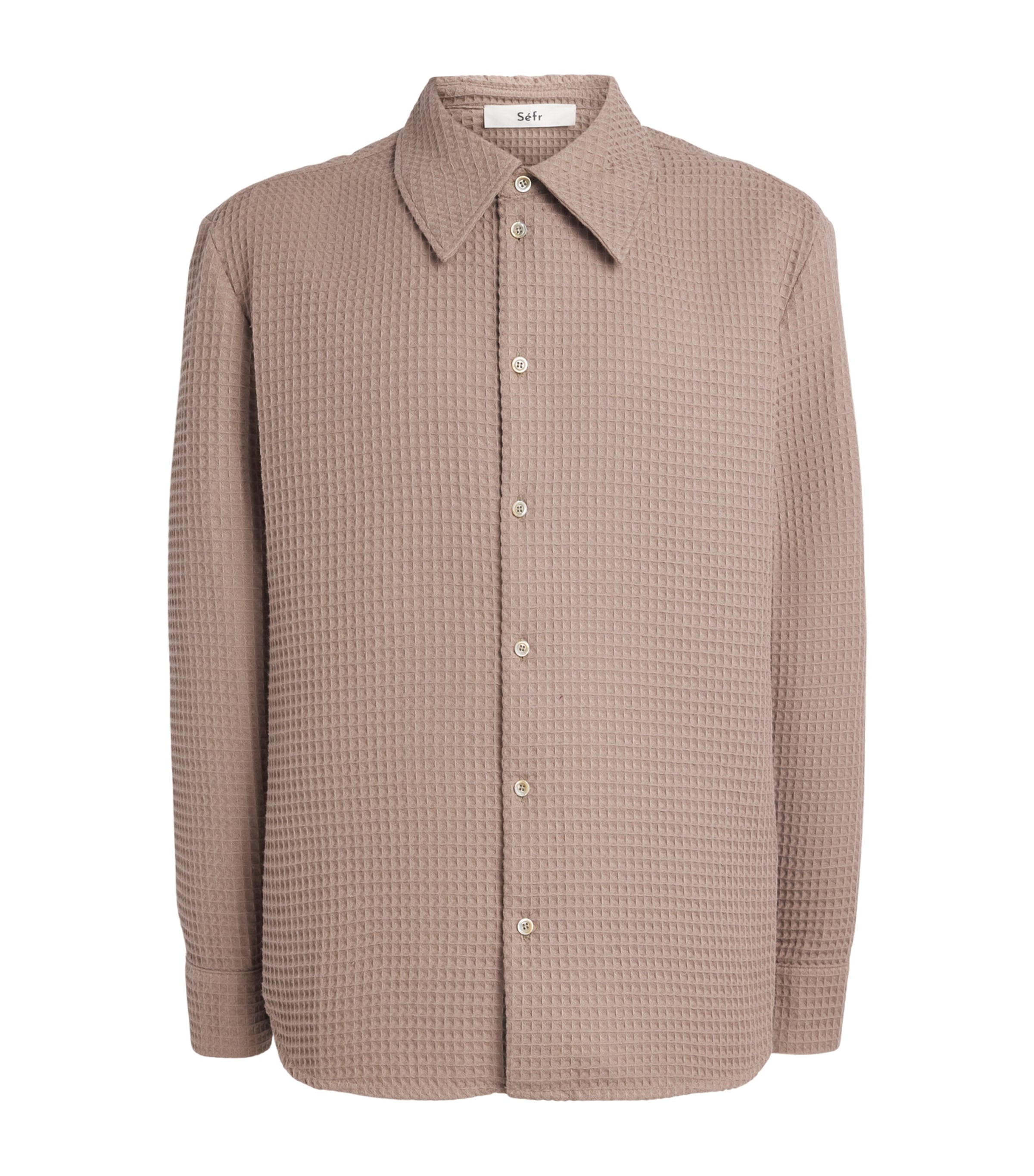Séfr Mens Cotton Waffle Oseary Shirt Spiaggia Image 1