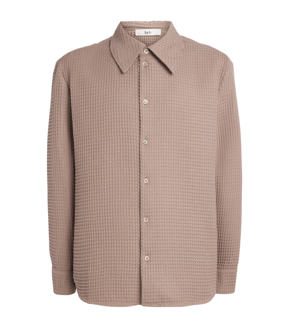 Séfr Mens Cotton Waffle Oseary Shirt Spiaggia Image 1