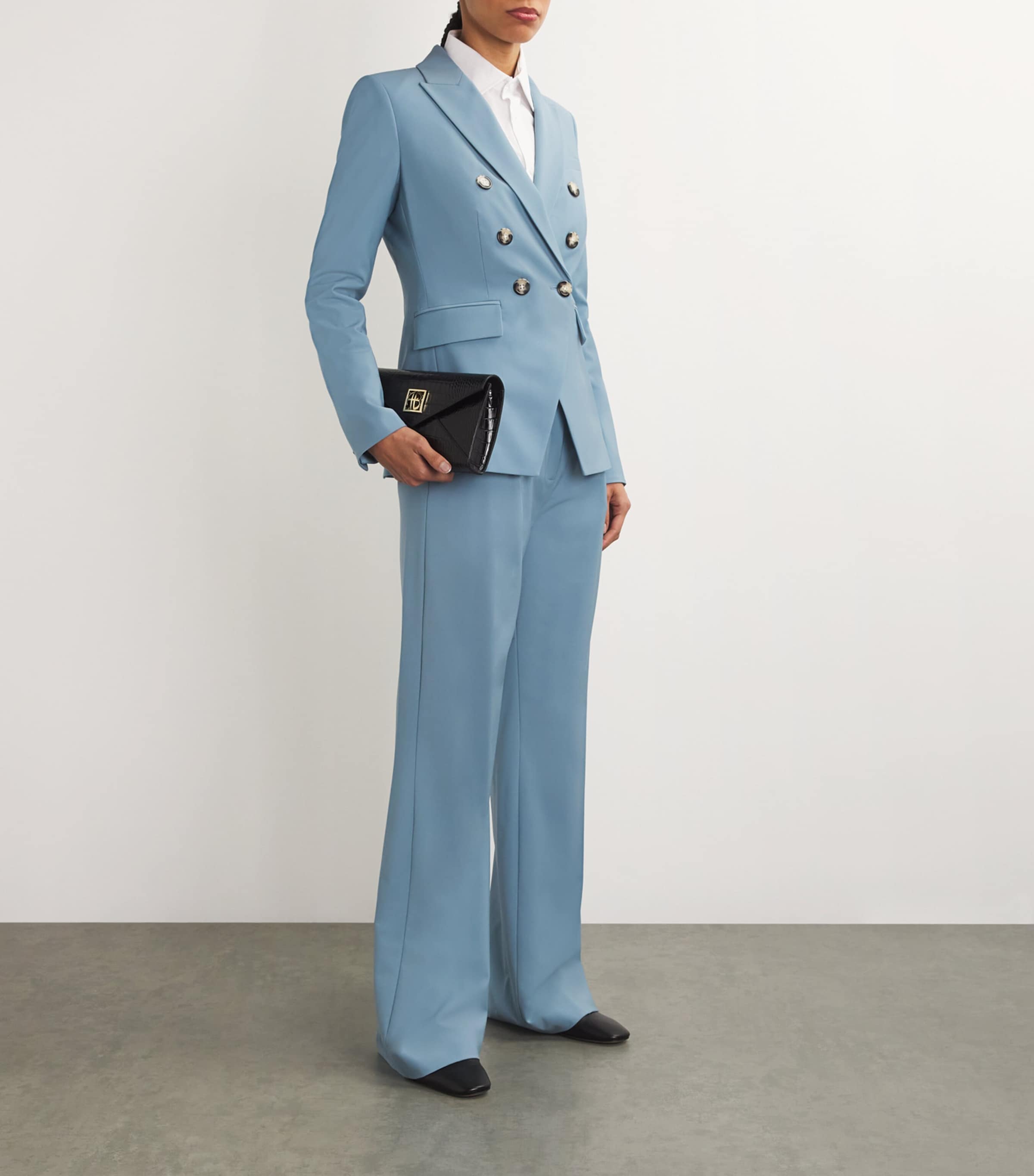 Wool-Blend Miller Dickey Blazer SEA GLASS Image 2