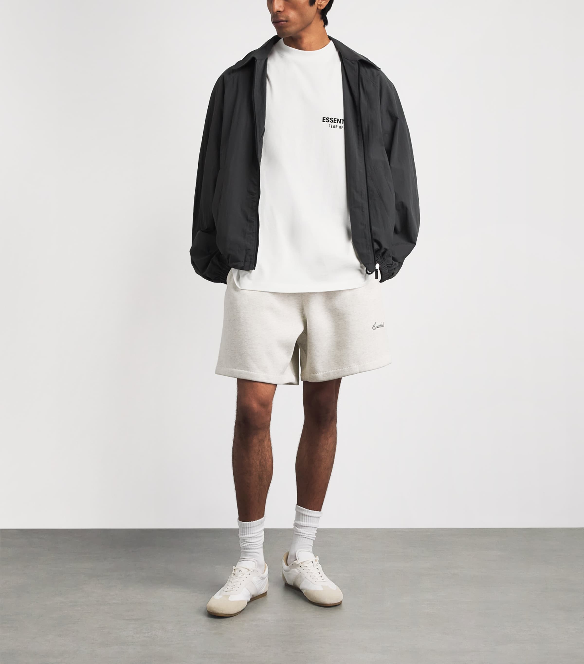FEAR OF GOD ESSENTIALS Mens Classic Fit T-Shirt Bright White Image 2