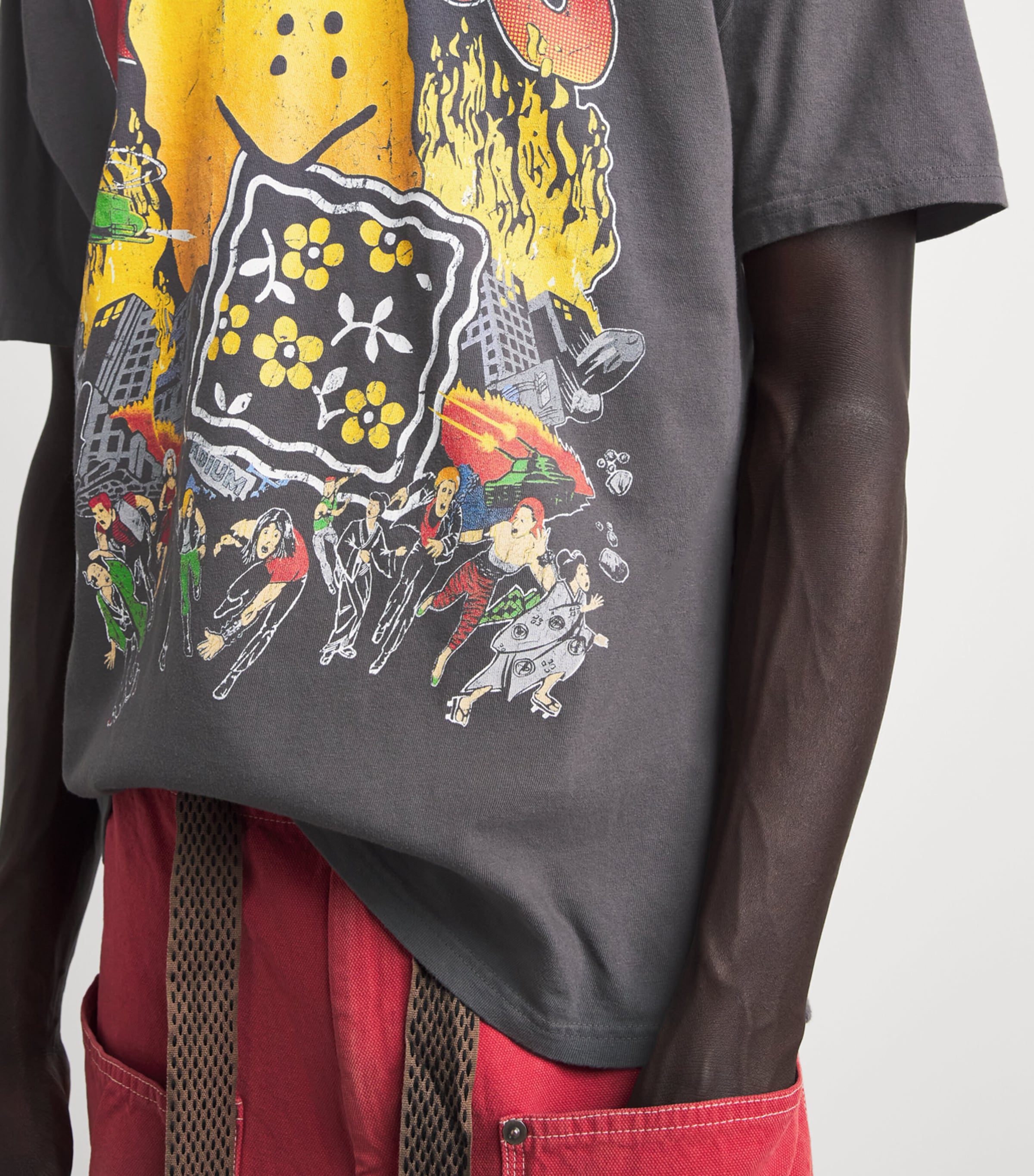 Kapital Mens Cotton Buster Peckish Bowy T-Shirt I B Image 3