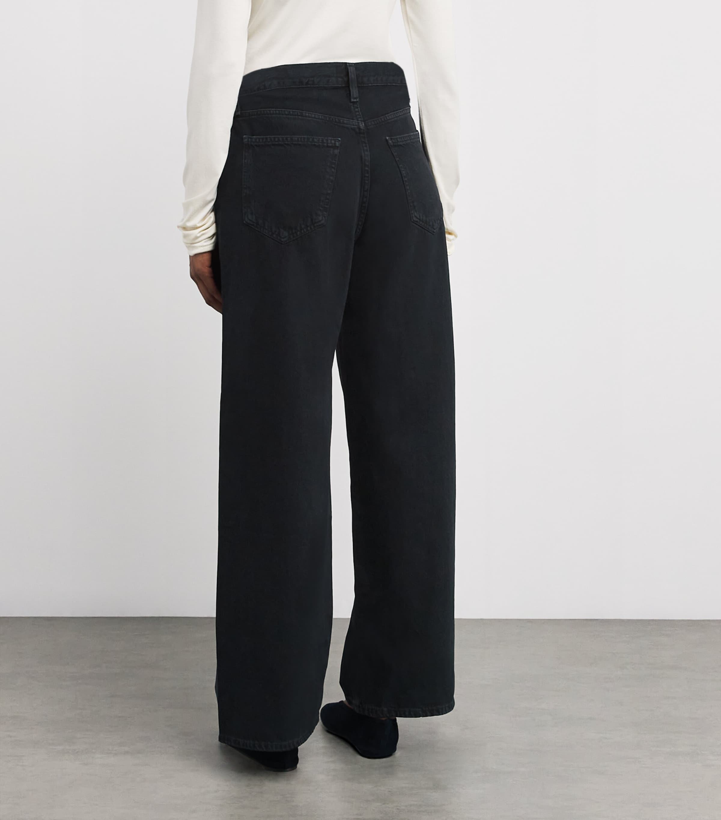 The Low-Slung Baggy Jeans CRUSHED (MARBLE BLK) Image 4