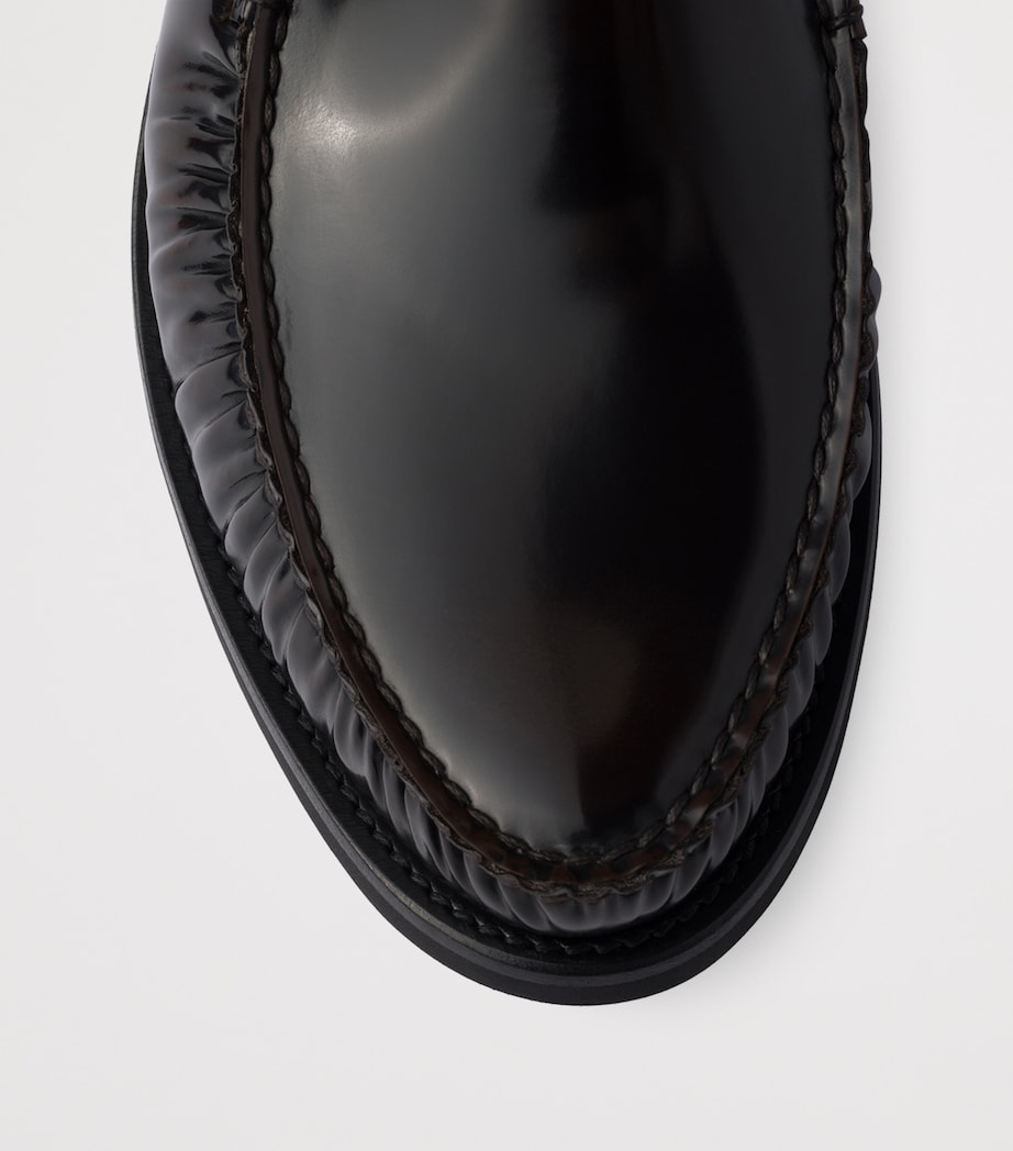 Patent Leather Logo Loafers F0038 Image 6