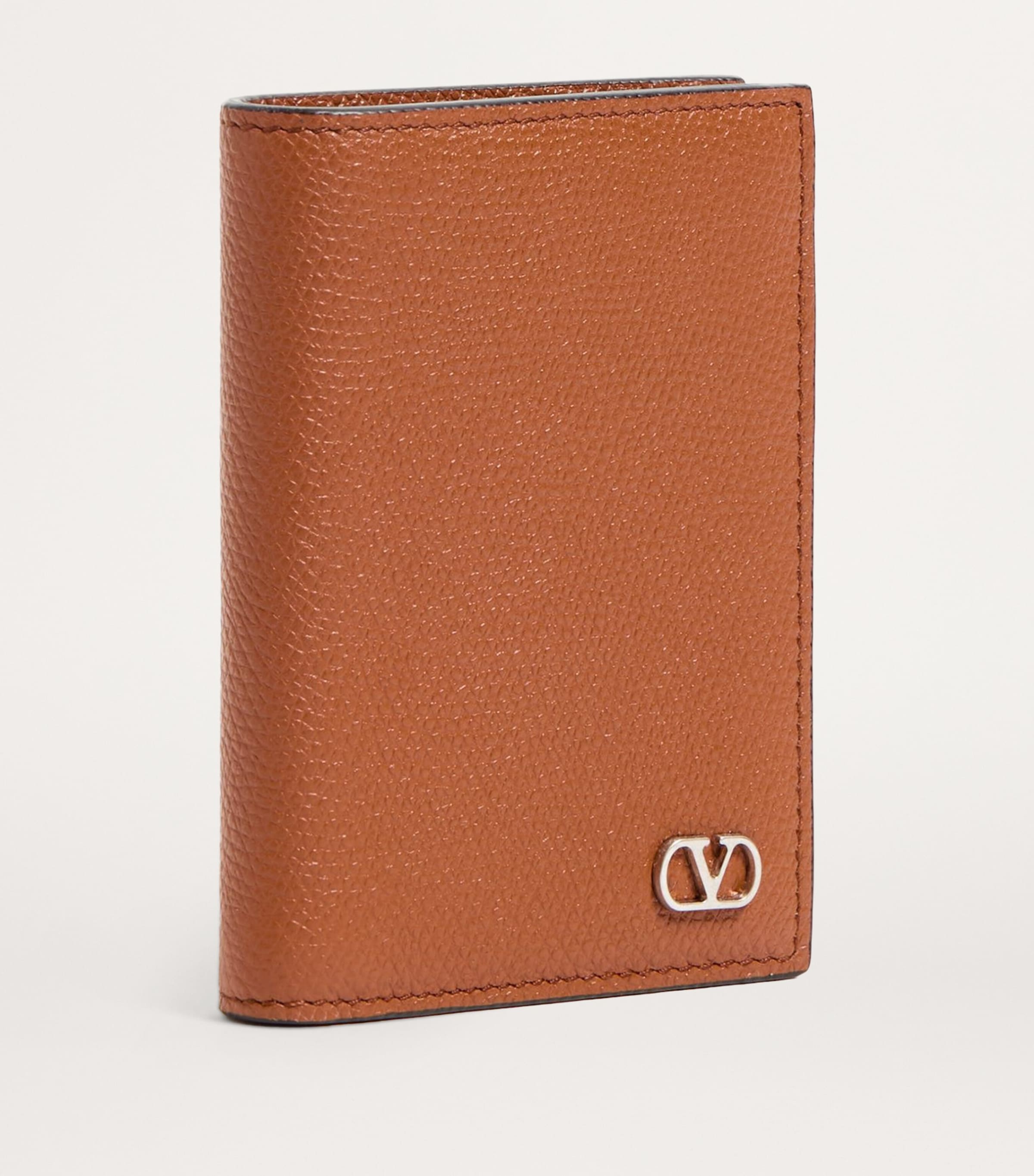 Leather VLogo Card Holder HG5 Image 2