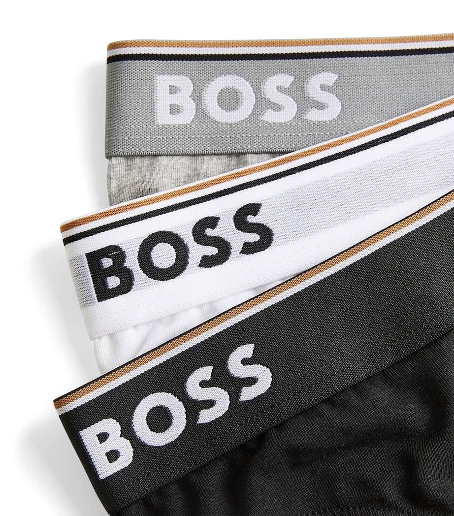 Stretch-Cotton Logo Print Briefs (Pack of 3) 999/MULTI Image 5