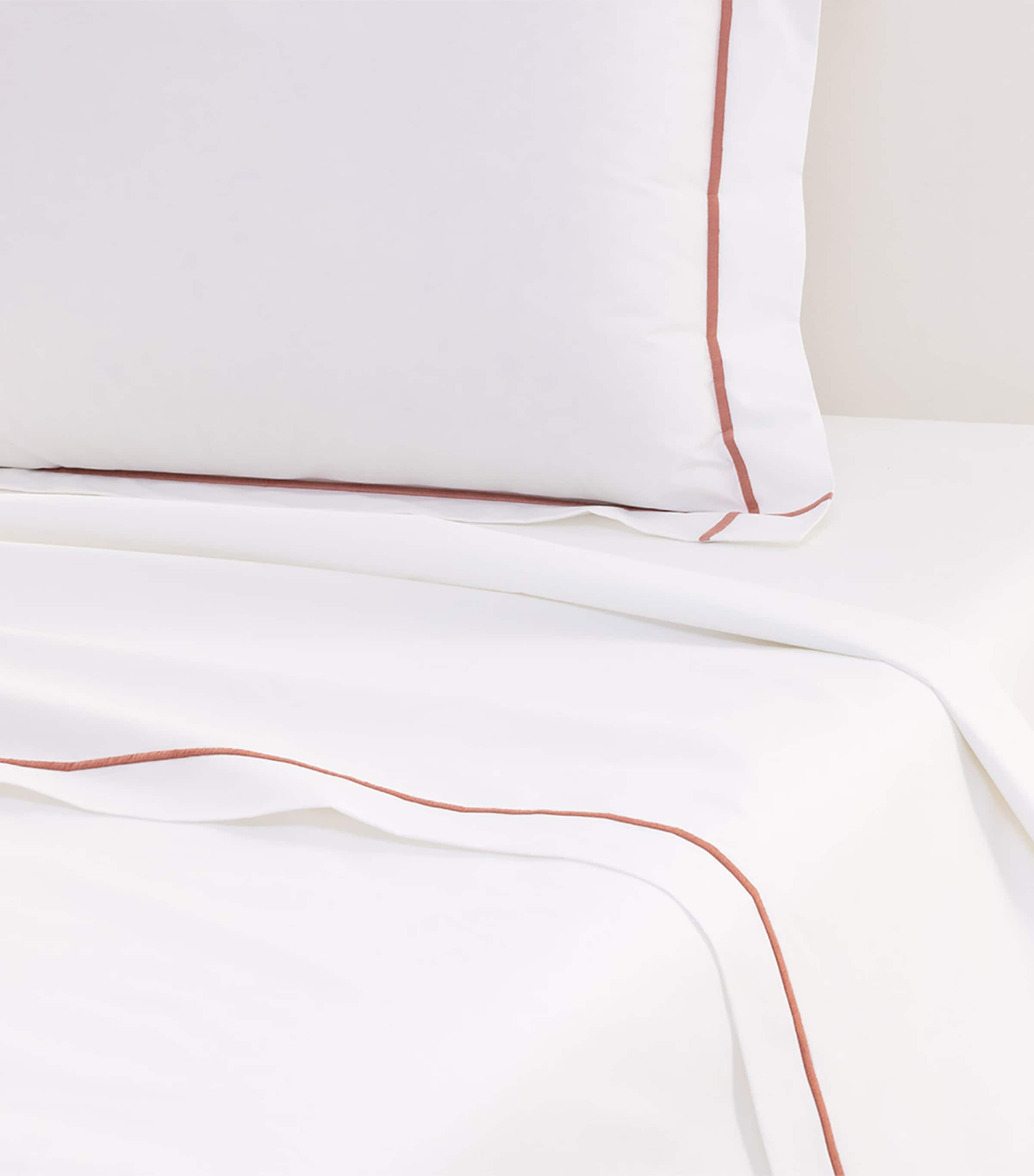 Athena Santal Super King Flat Sheet (270cm x 295cm) SANTAL Image 2