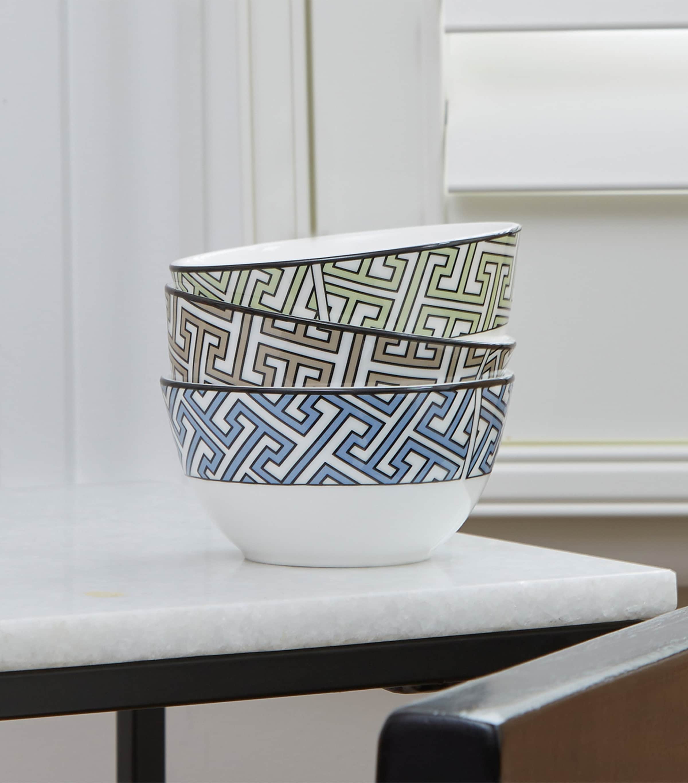 O.W.London Maze Sugar Bowl (6cm) Blue Image 2