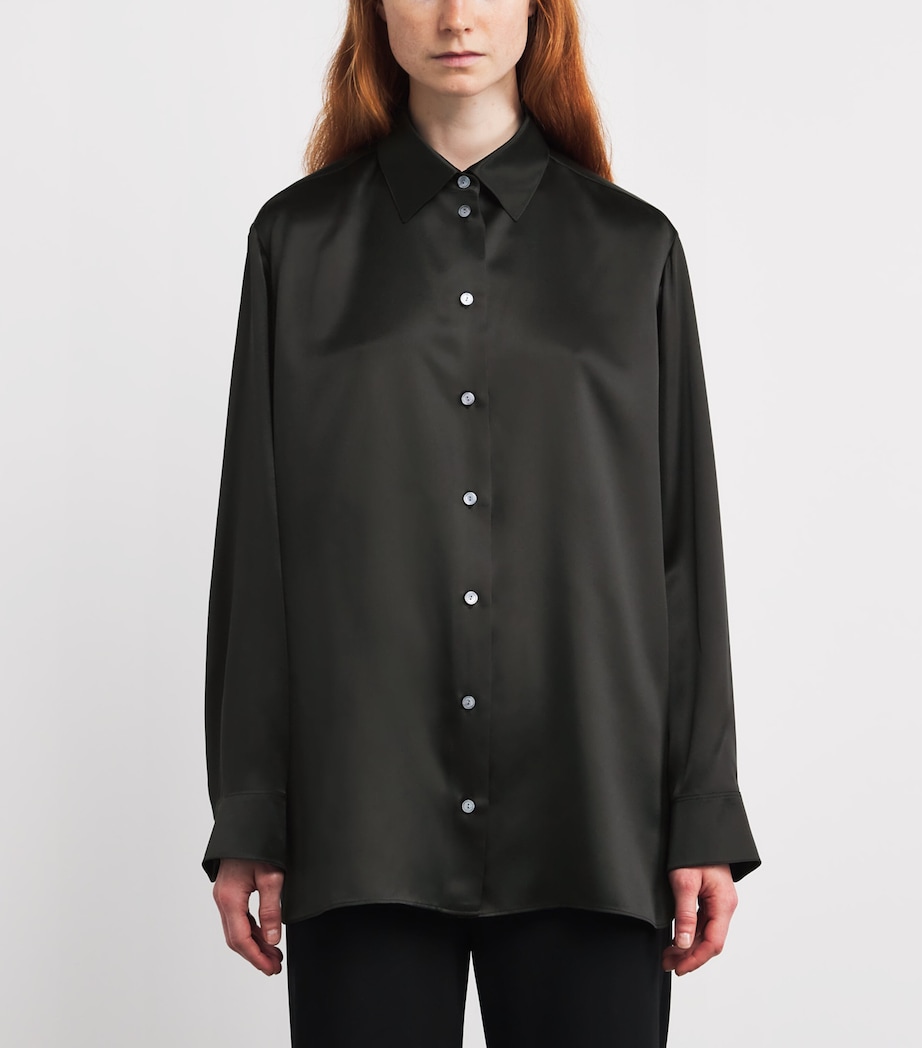 Sisilia Silk Shirt BLACK Image 3