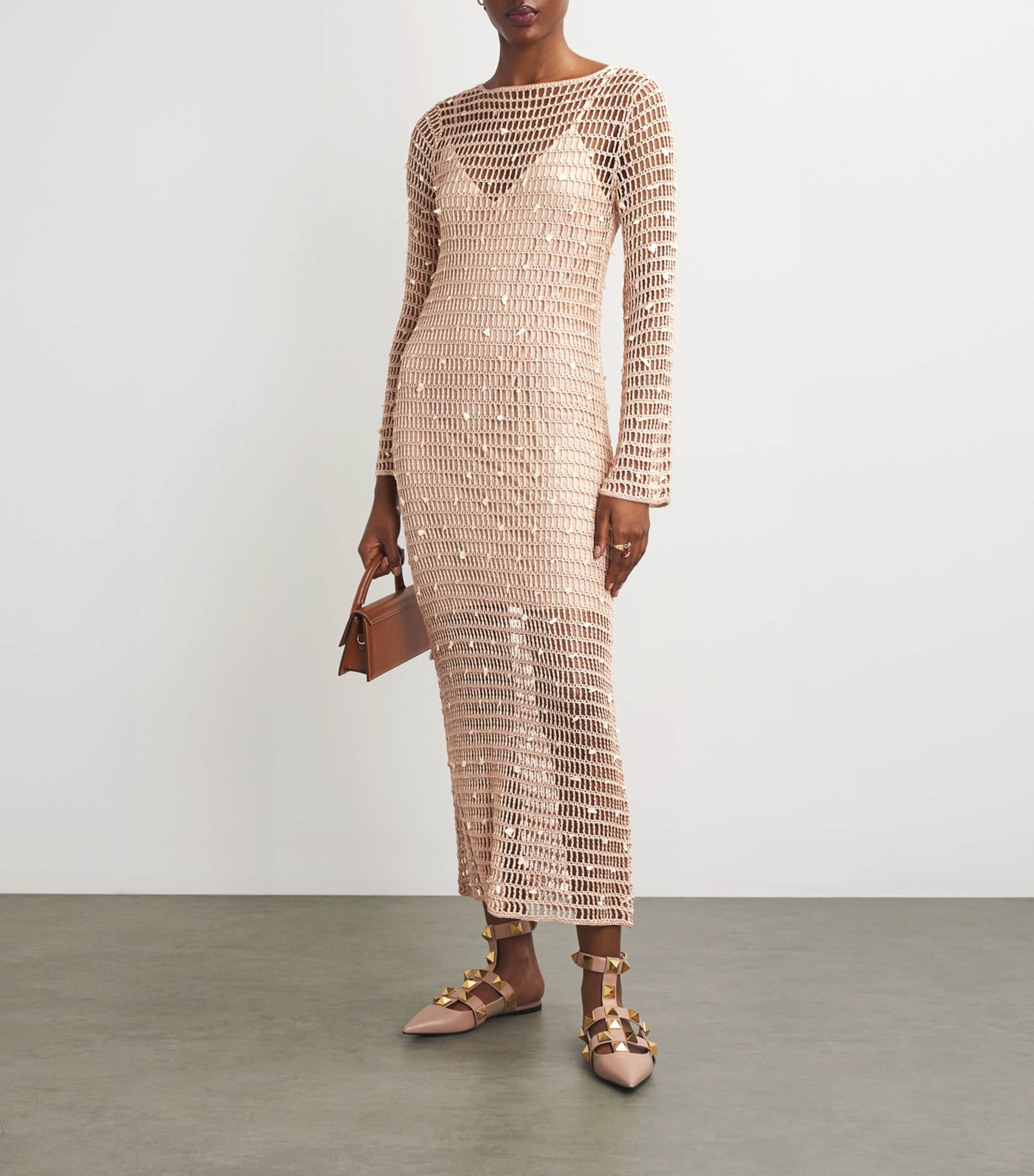 Zimmermann Crochet Wylie Midi Dress | Harrods US