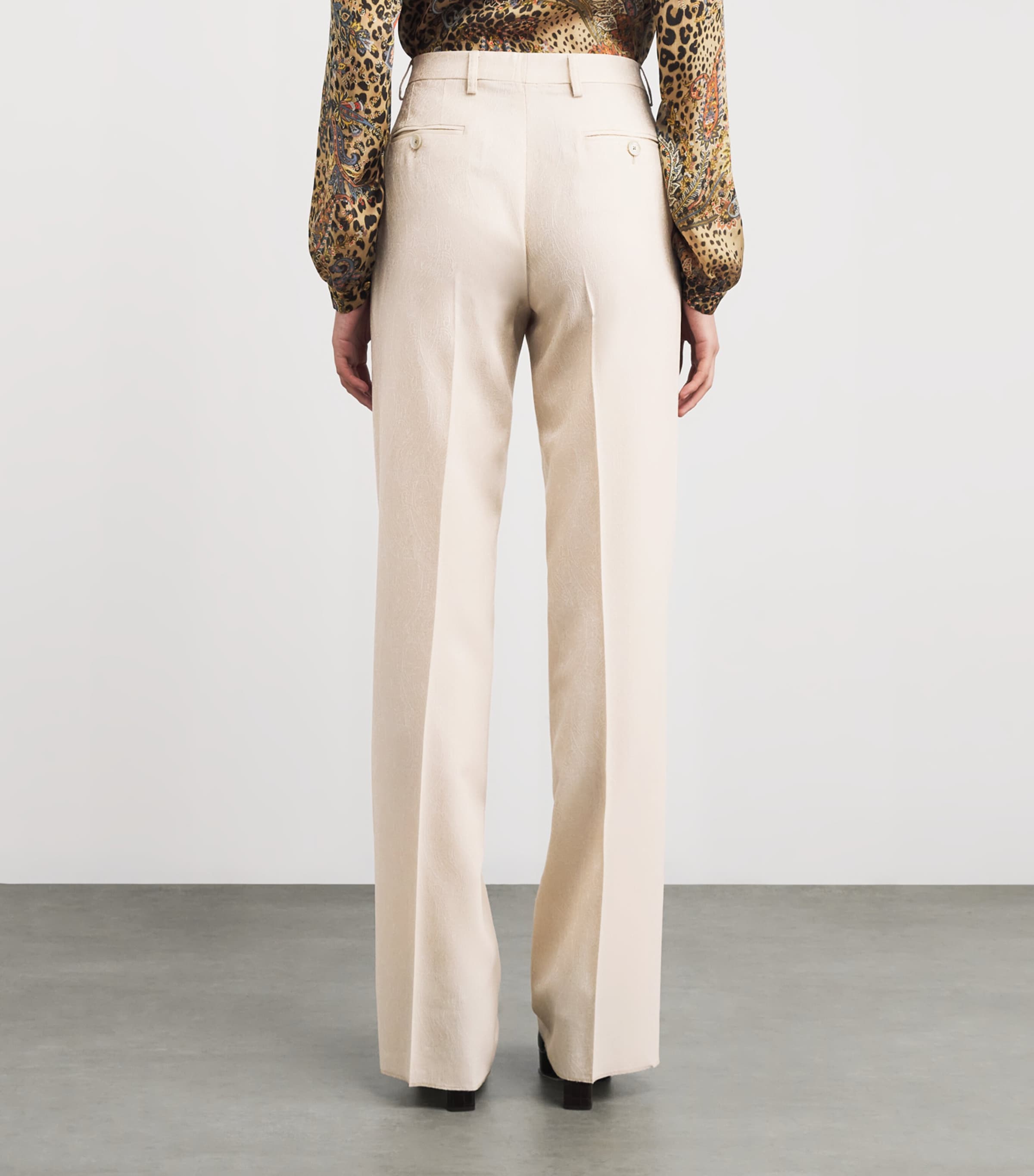 Wool Wide-Leg Trousers M3606 Image 4