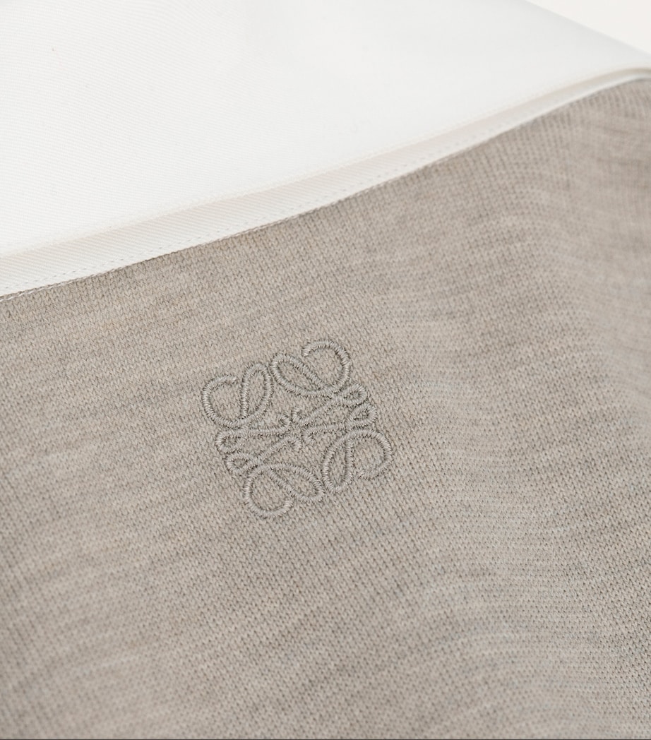 Cotton-Wool Hybrid Shirt WHITE/BEIGE Image 7