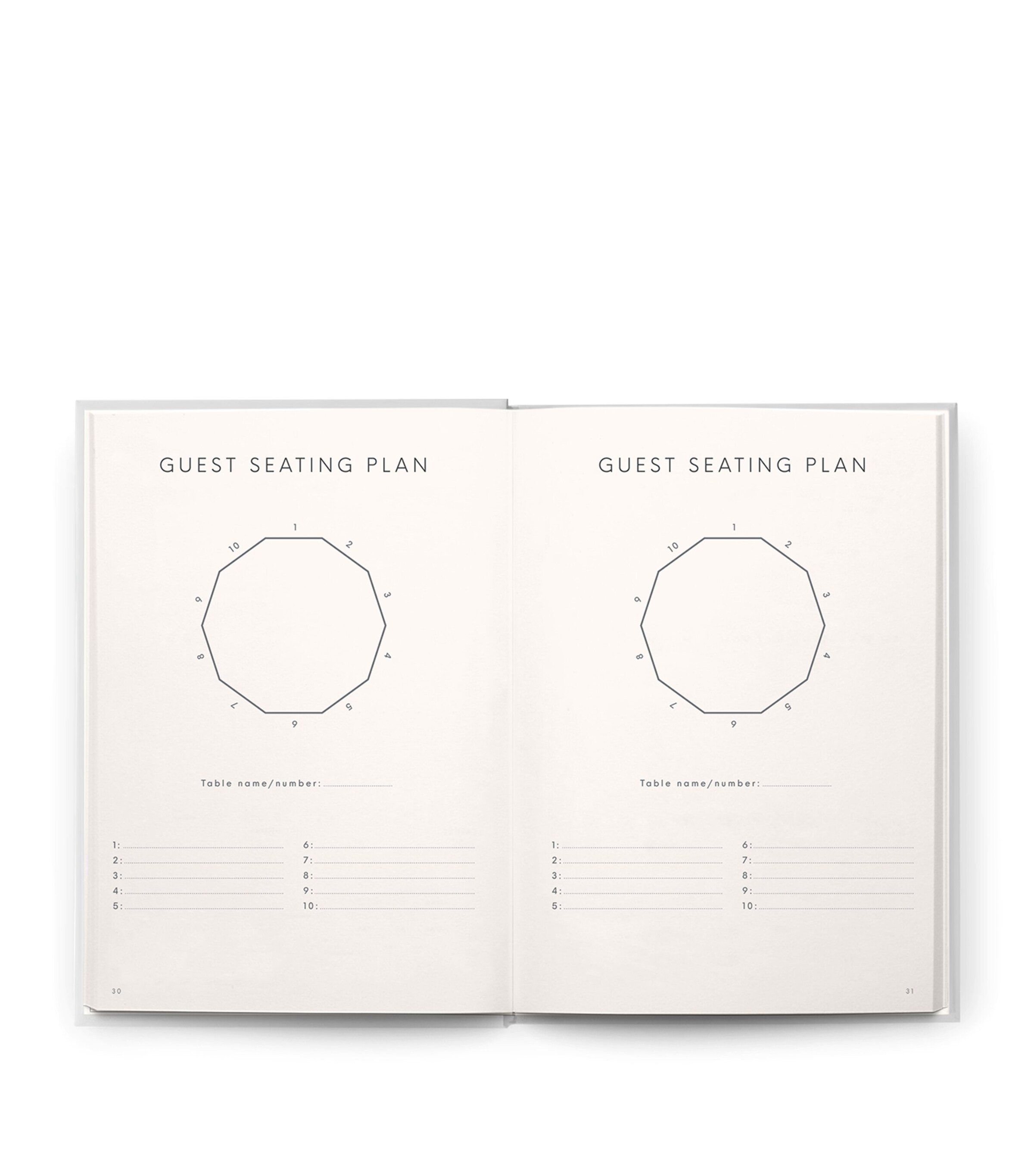 Faux Leather Wedding Planner GREY Image 8