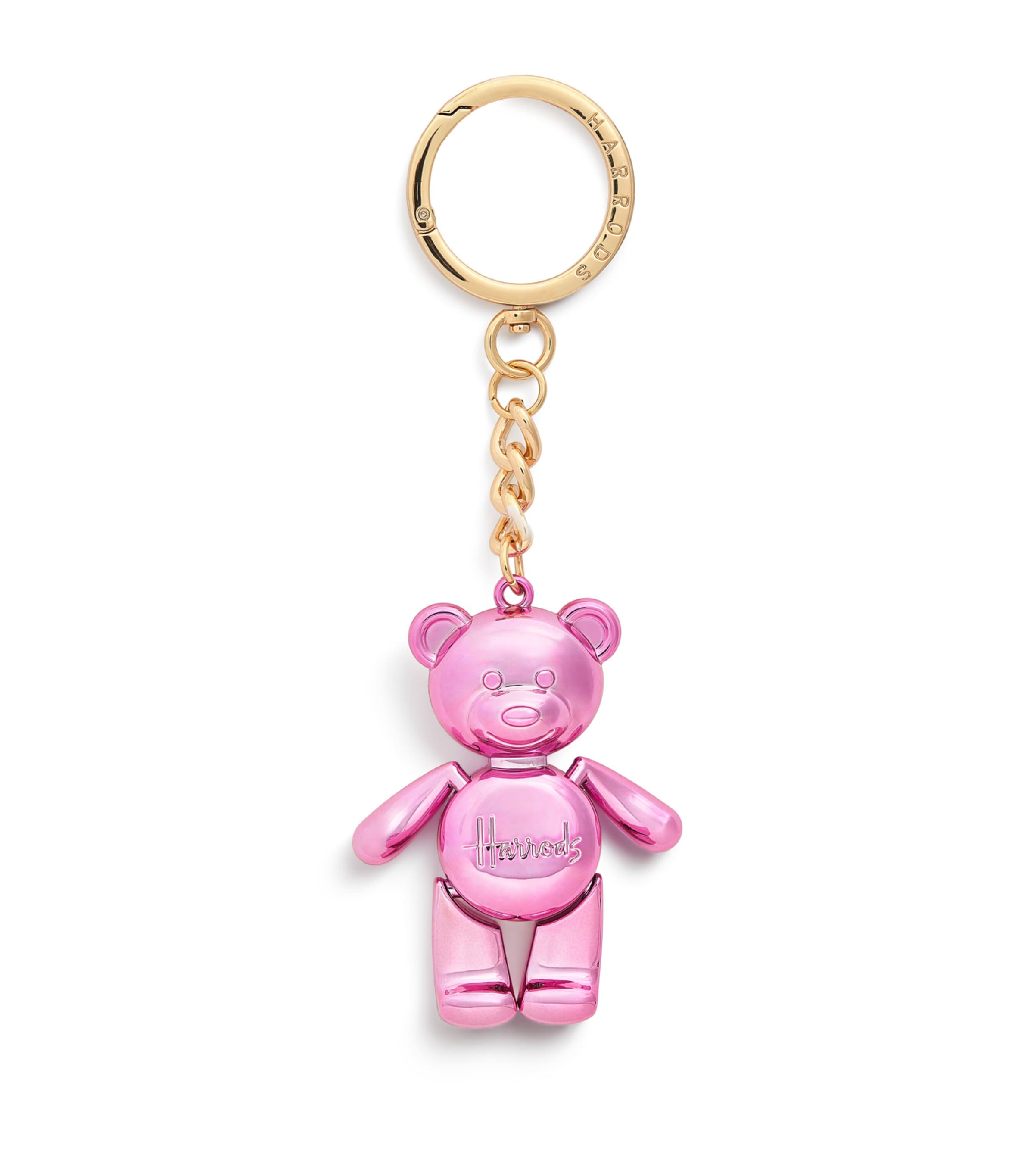 Jointed Bear Keyring PINK Image 1