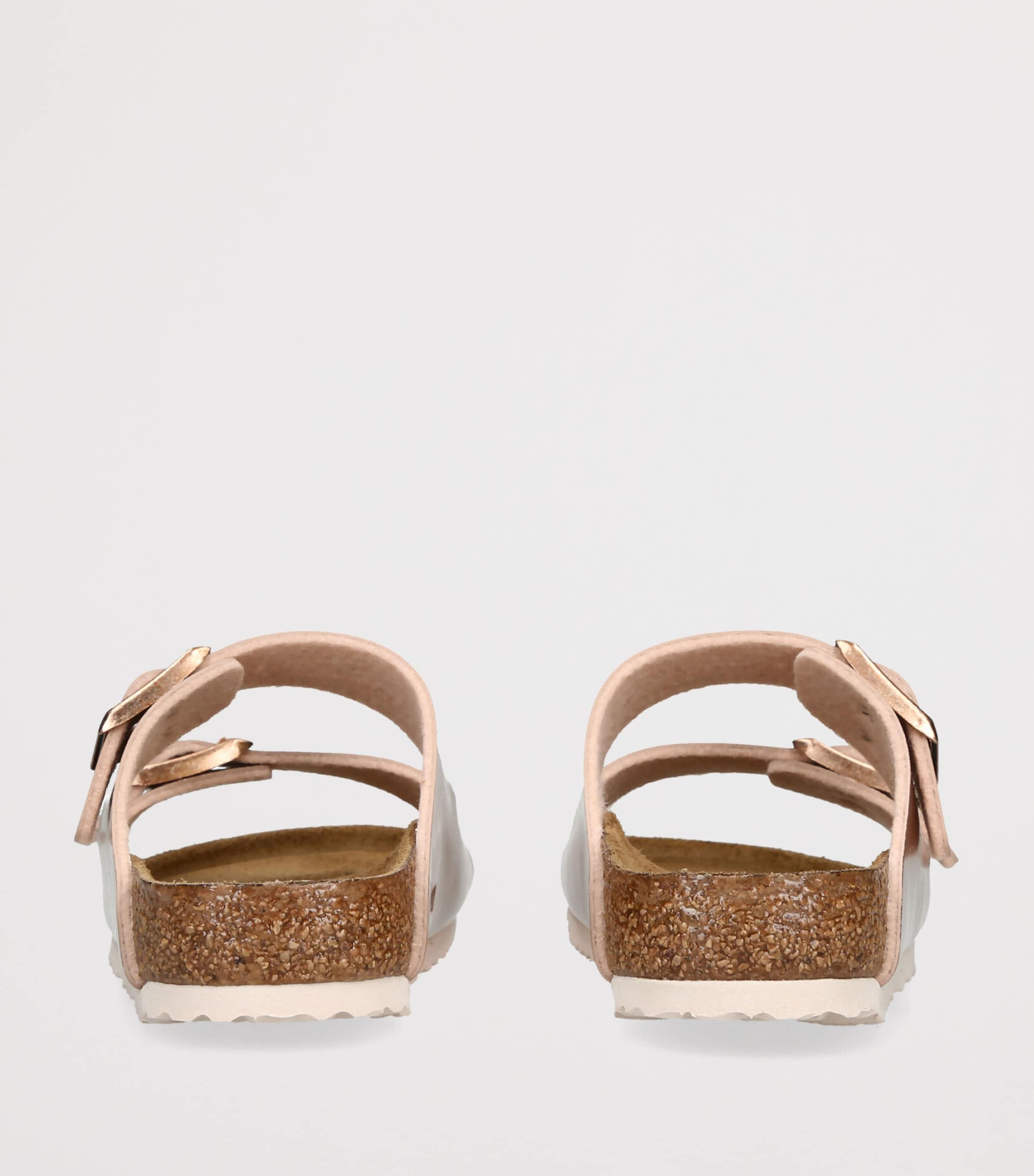 Birkenstock Metallic Leather Arizona Sandals Bronze Image 2