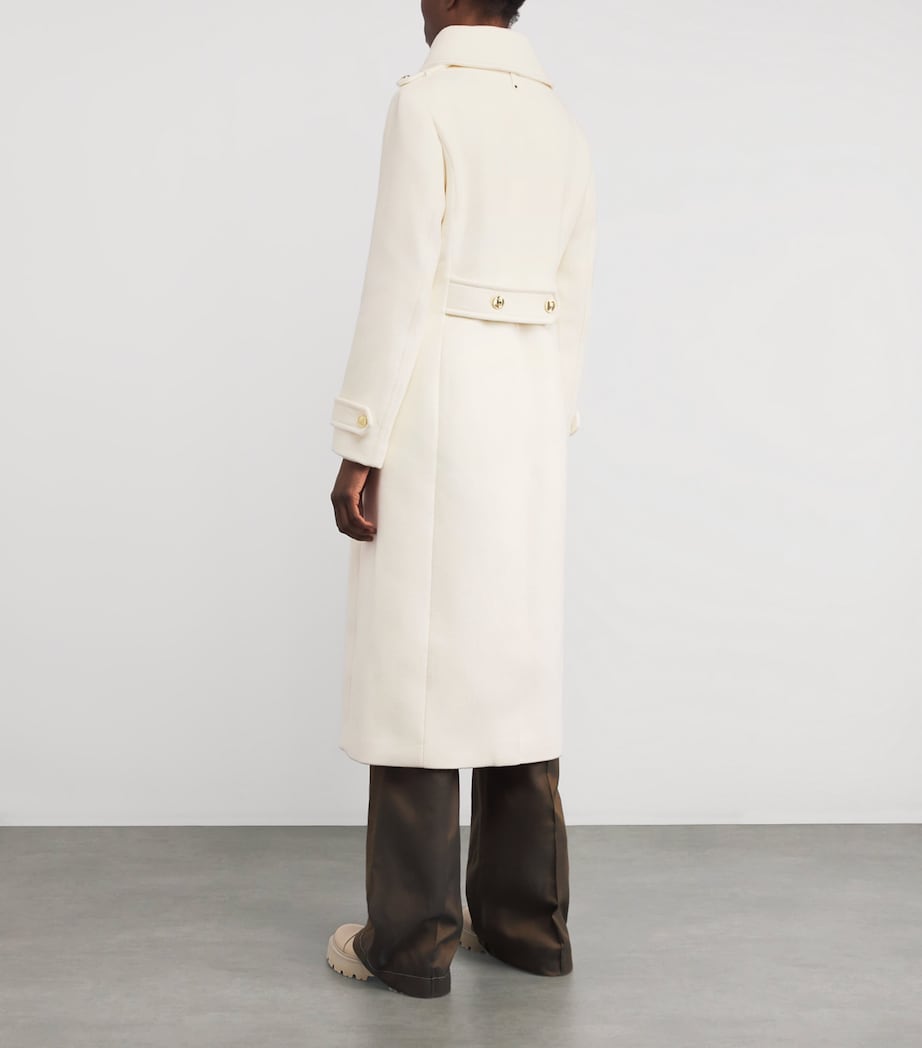 Wool Elodie-R Trench Coat C0253 CREAM Image 3