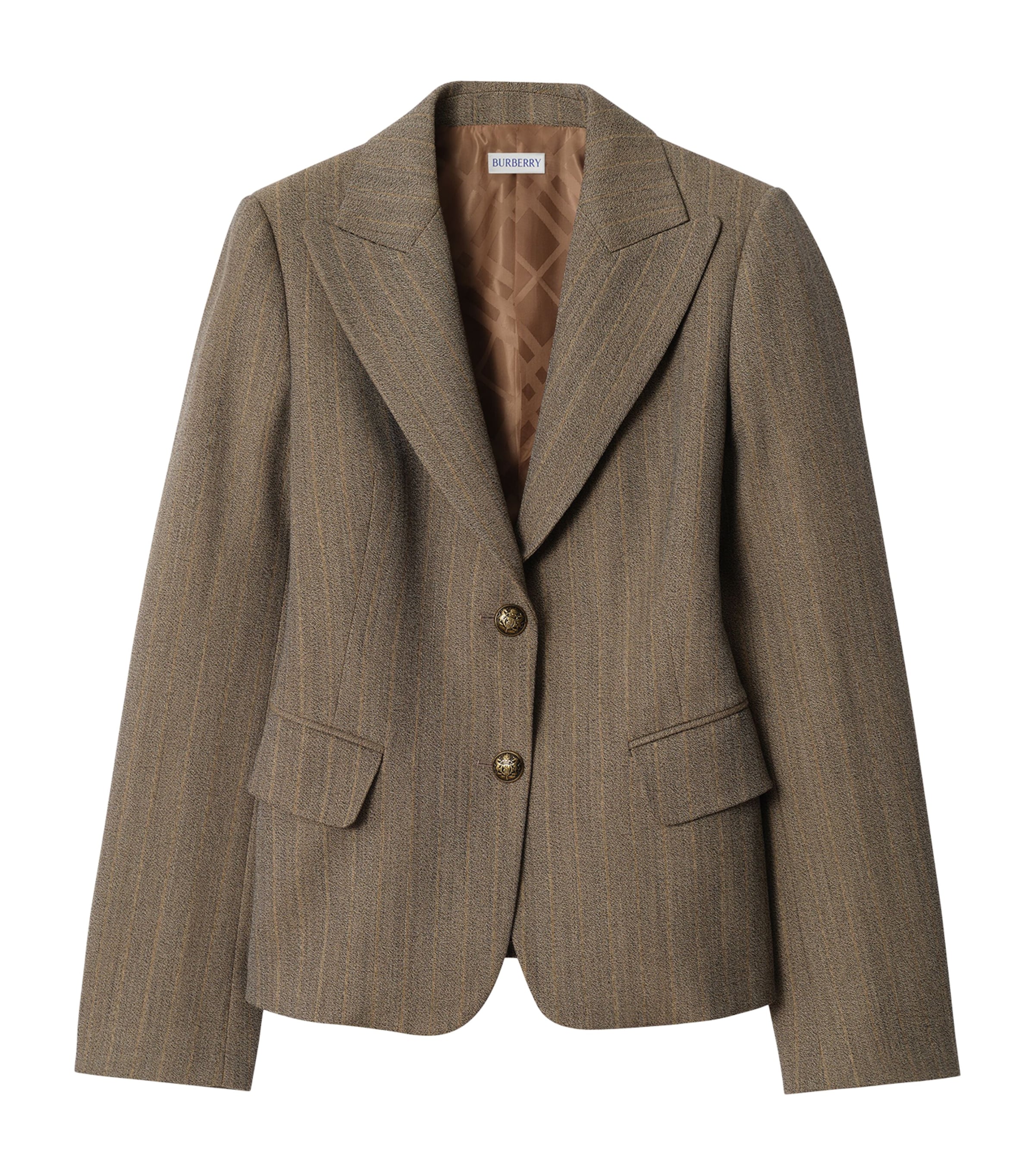 Mouliné Wool Tailored Blazer COFFEE BROWN MELANGE Image 1