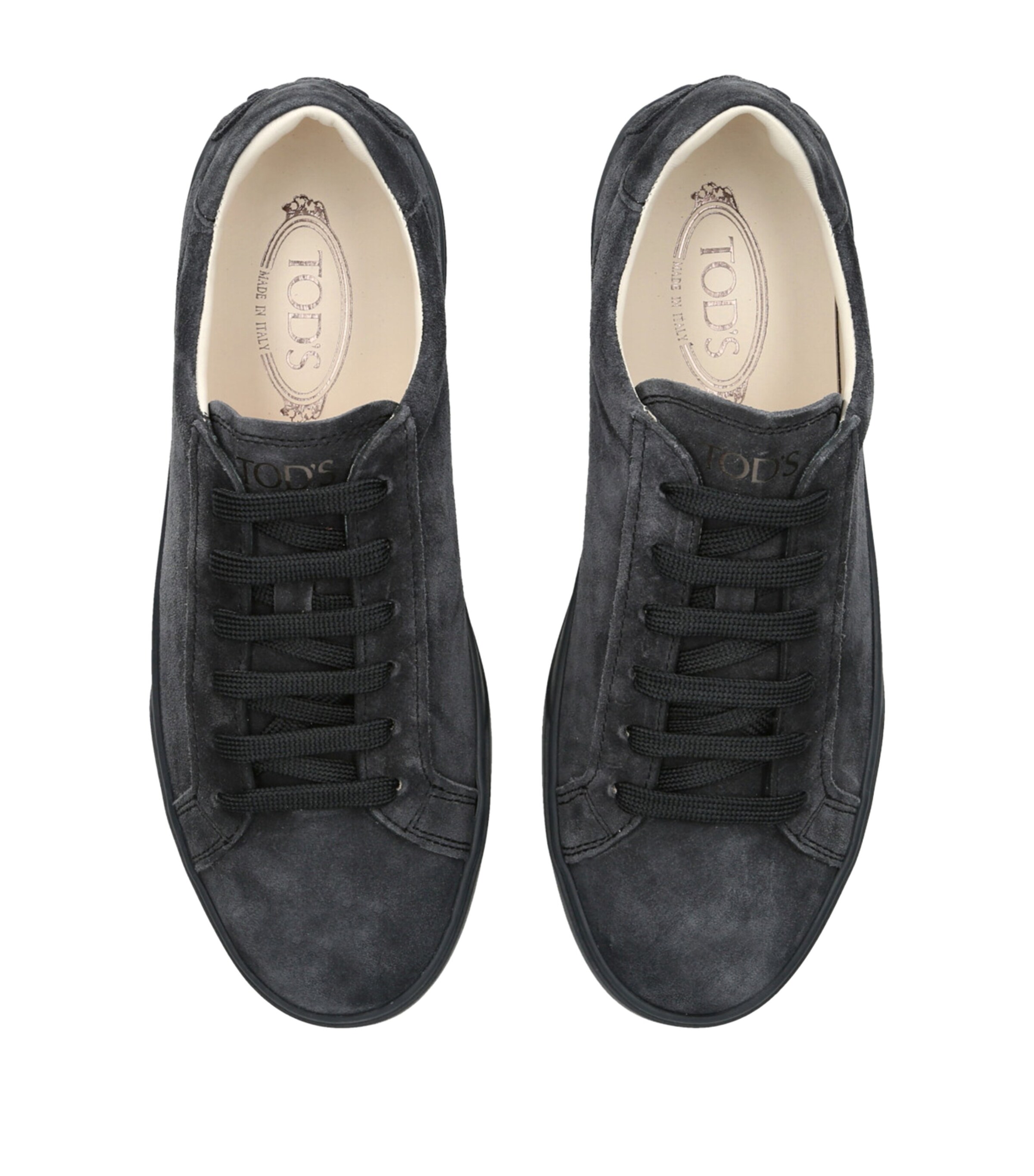 Leather Allacciata Cassetta Sneakers NAVY Image 4
