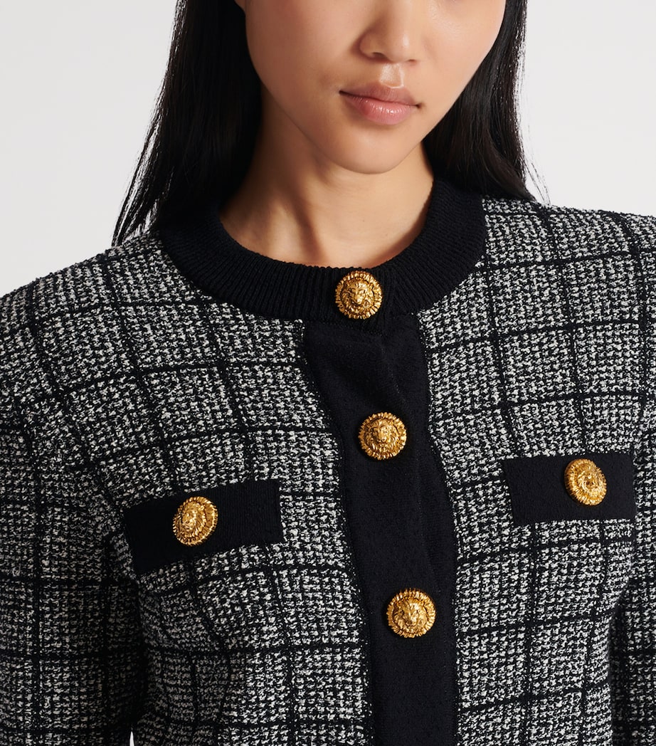 Tweed Check Cardigan EER NOIR/NATUREL Image 8
