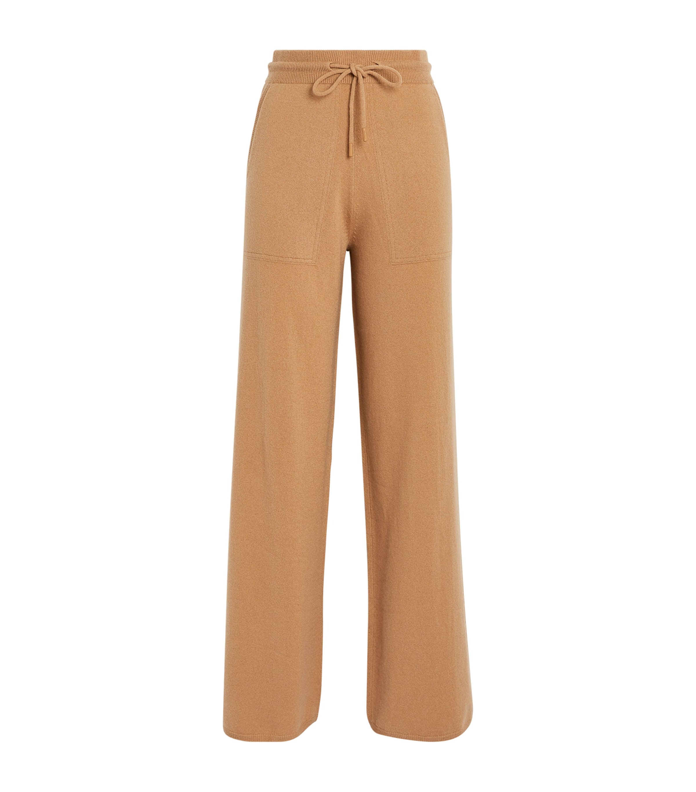 MAX MARA WOOL-CASHMERE STRAIGHT SWEATPANTS