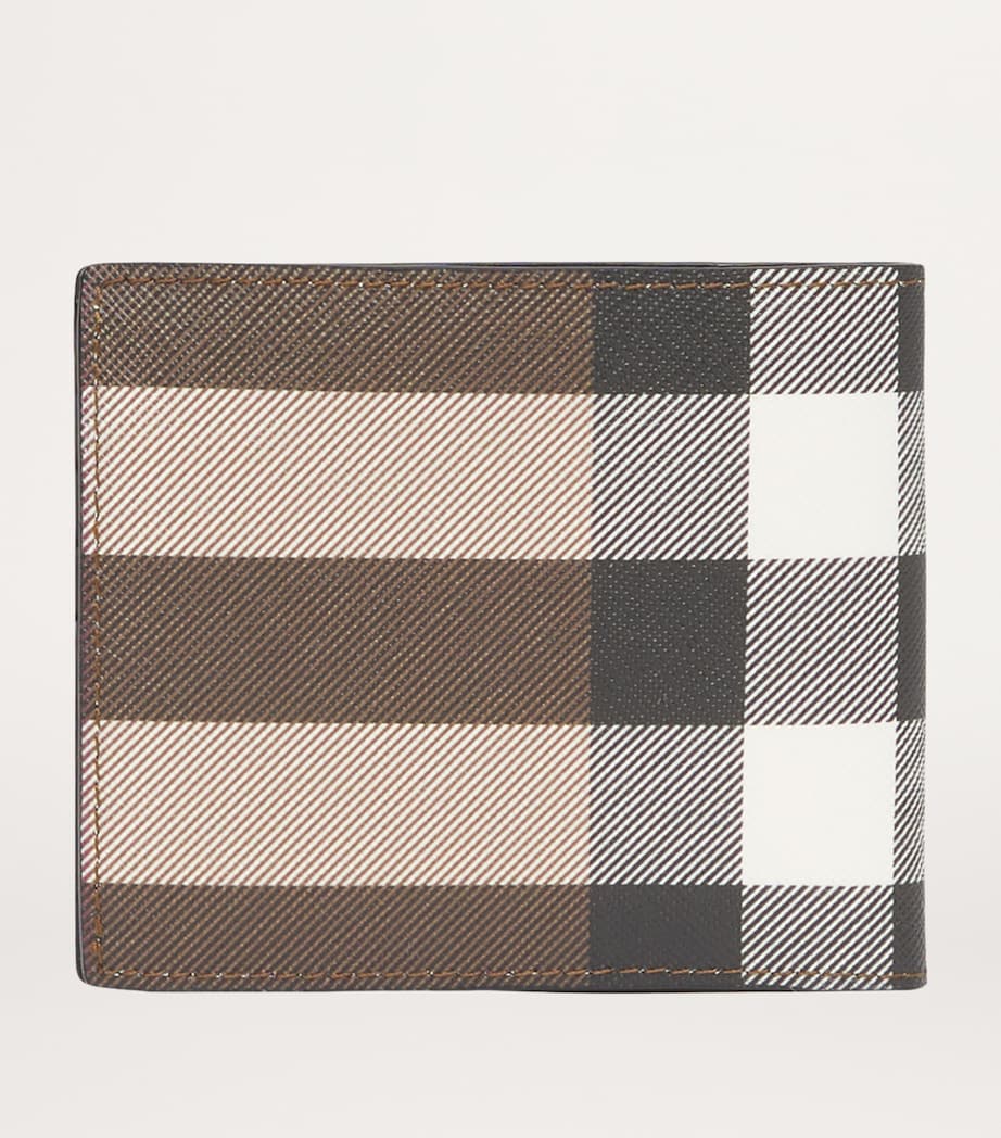 Check Bifold Coin Wallet DARK BIRCH BROWN Image 6