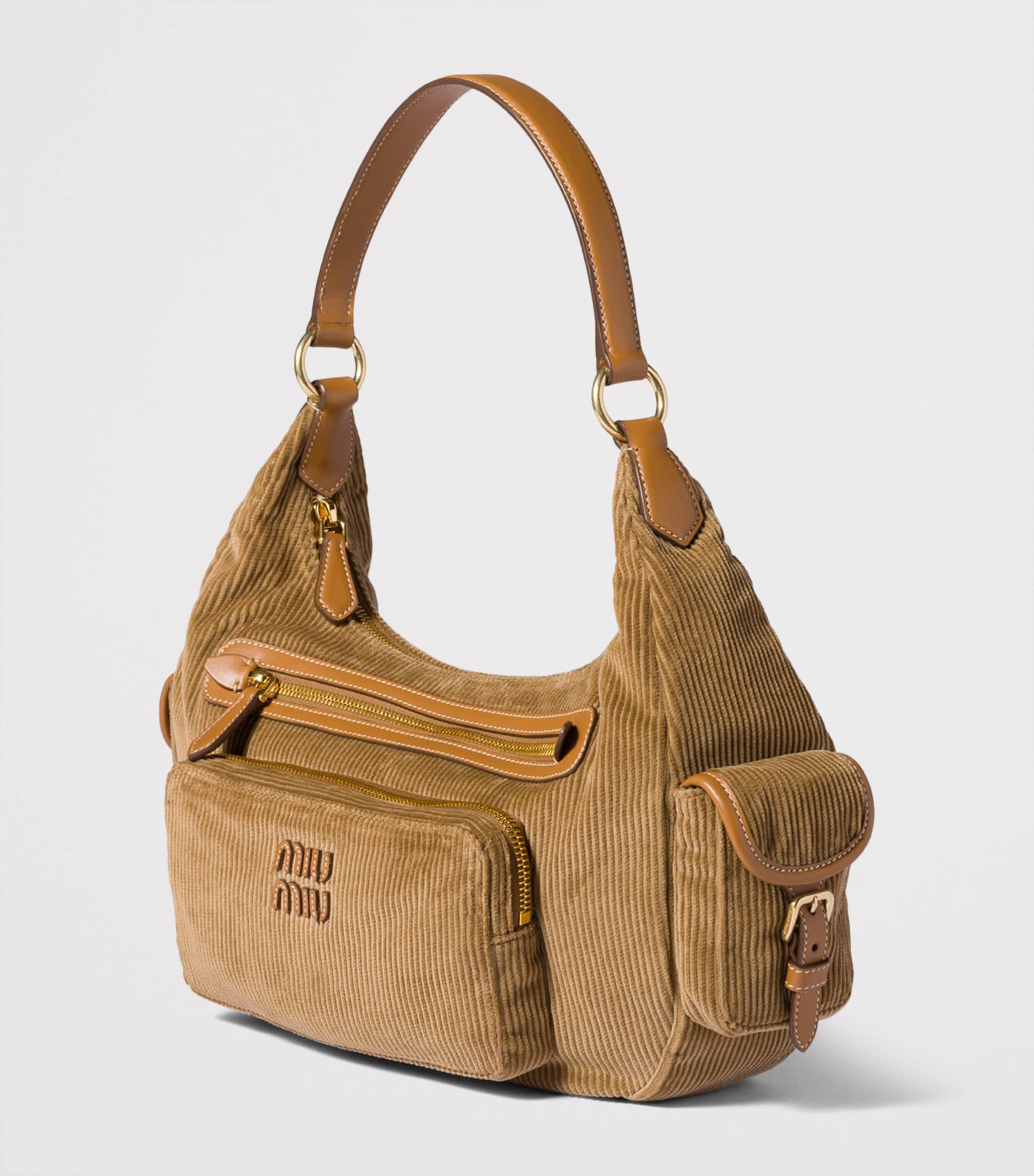 Corduroy Pocket Shoulder Bag F0401 Image 2