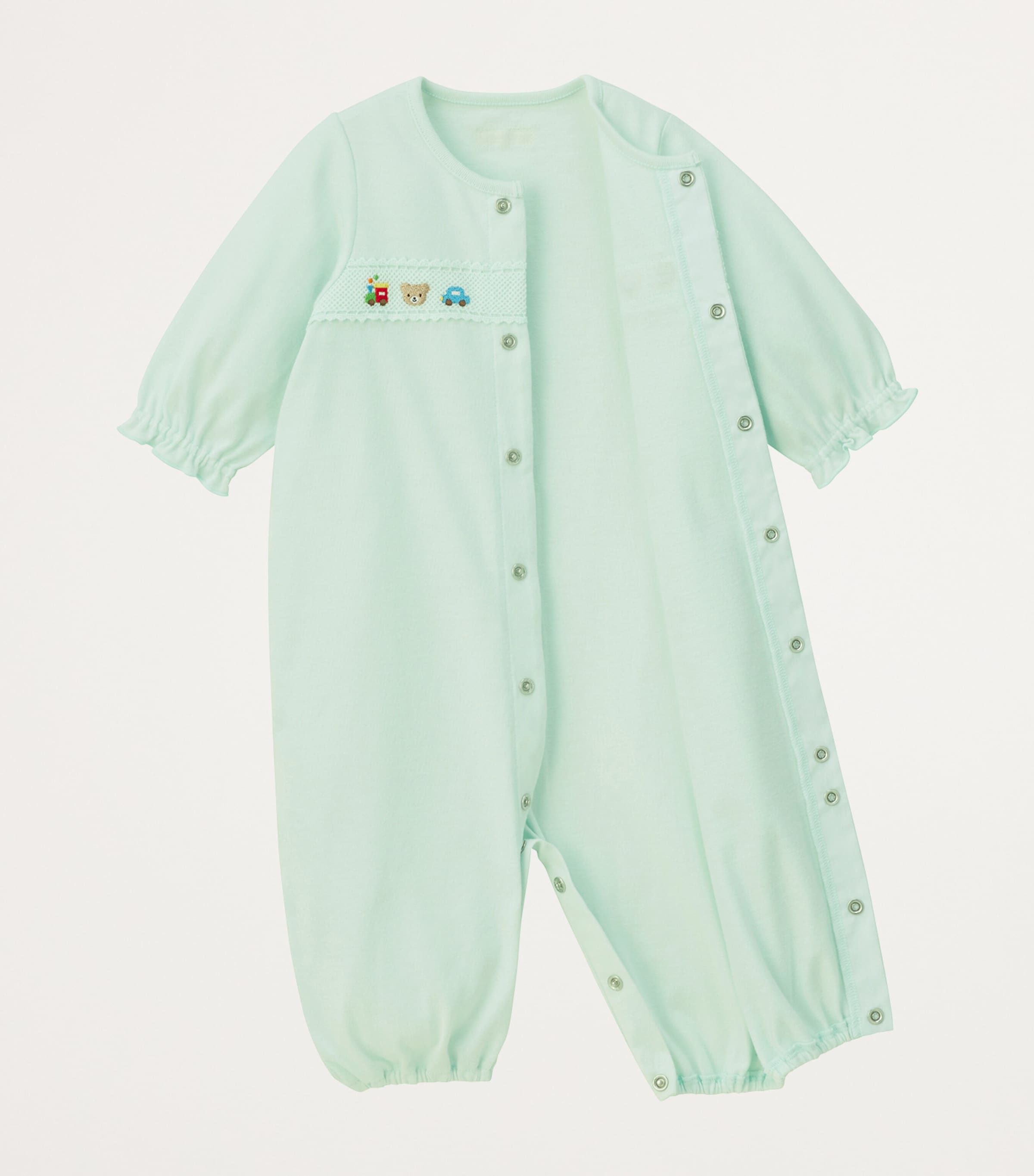 Cotton Embroidered Playsuit (60-80cm) 15 Image 2