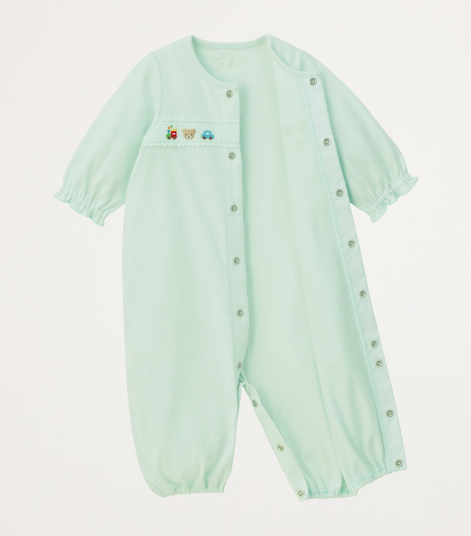 Cotton Embroidered Playsuit (60-80cm) 15 Image 2