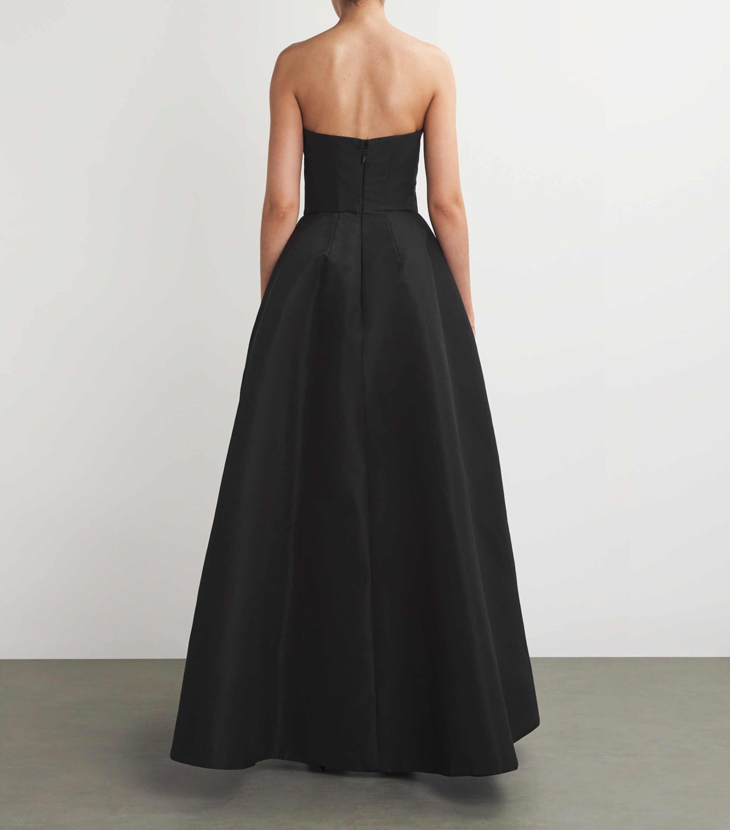 short black and red dress Noelle Black Gown by ML Monique Lhuillier