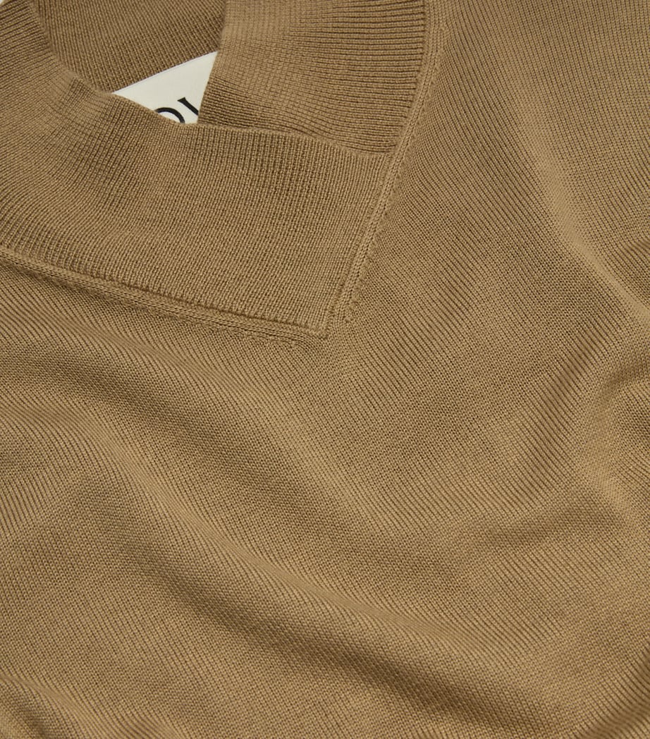 Merino Wool-Silk Detta Sweater PUTTY Image 2