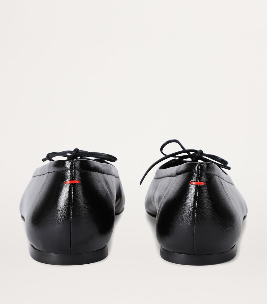 aeyde Leather Delfina Ballet Flats Black Image 2